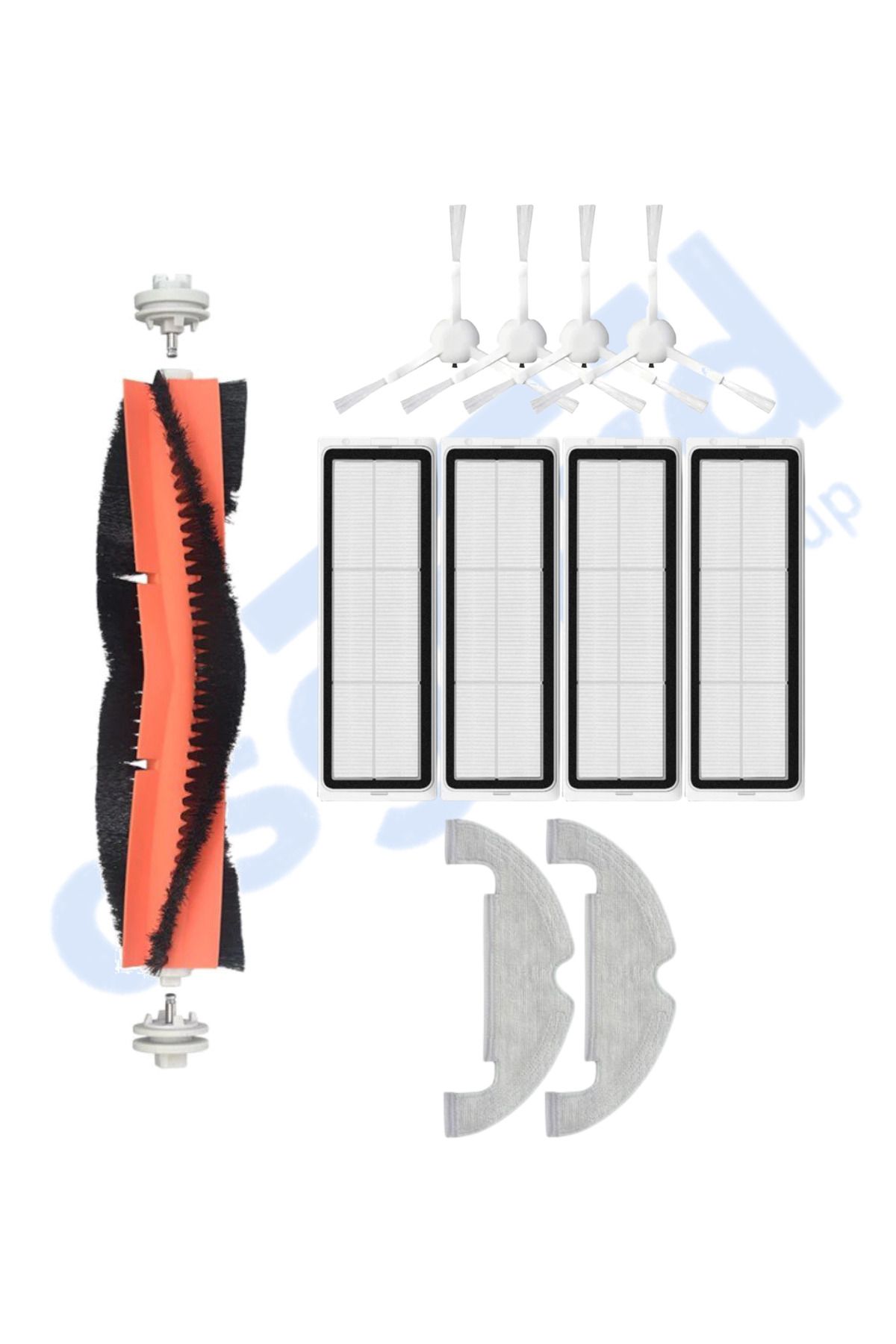 Asgard Grup DREAME D10 PLUS – D10S PLUS – D10 PLUS GEN 2 UYUMLU 1 Ana Fırça 4 Yan Fırça 4 Filtre 2 Mop