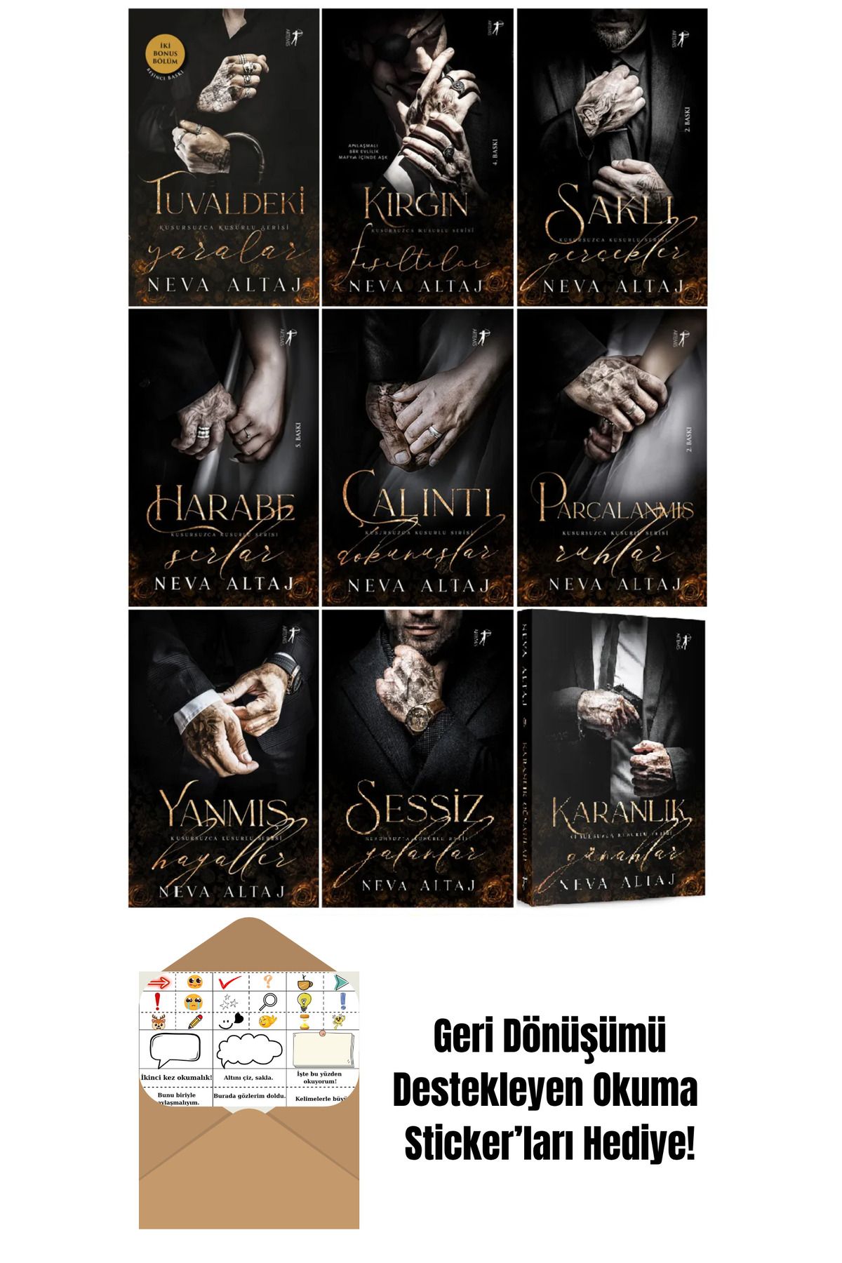 Artemis Yayınları Kusursuzca Kusurlu Serisi 9 Kitap Set + Okuma Sticker'ları
