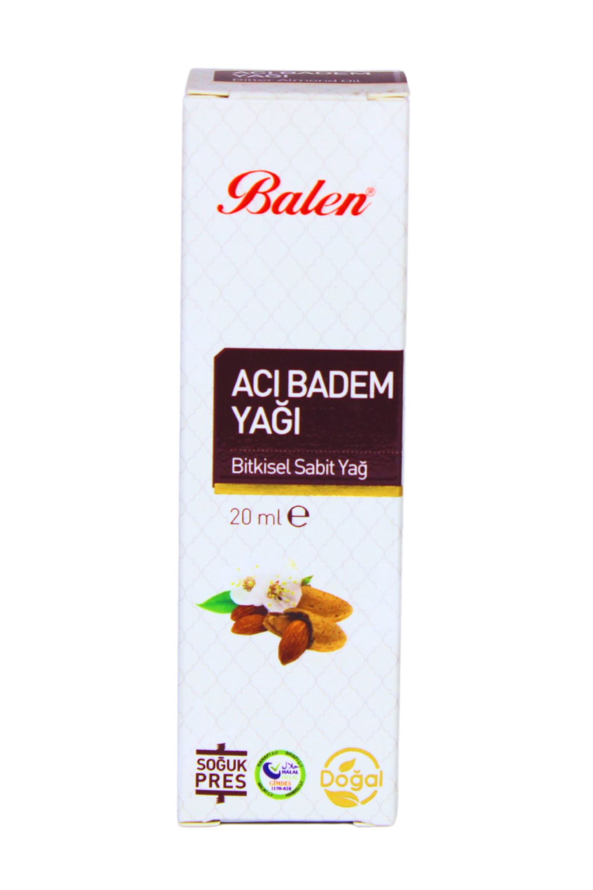 GÜLCE LOKMAN HEKİM AKTAR BALEN ACIBADEM YAĞI 20ML SOĞUK PRES