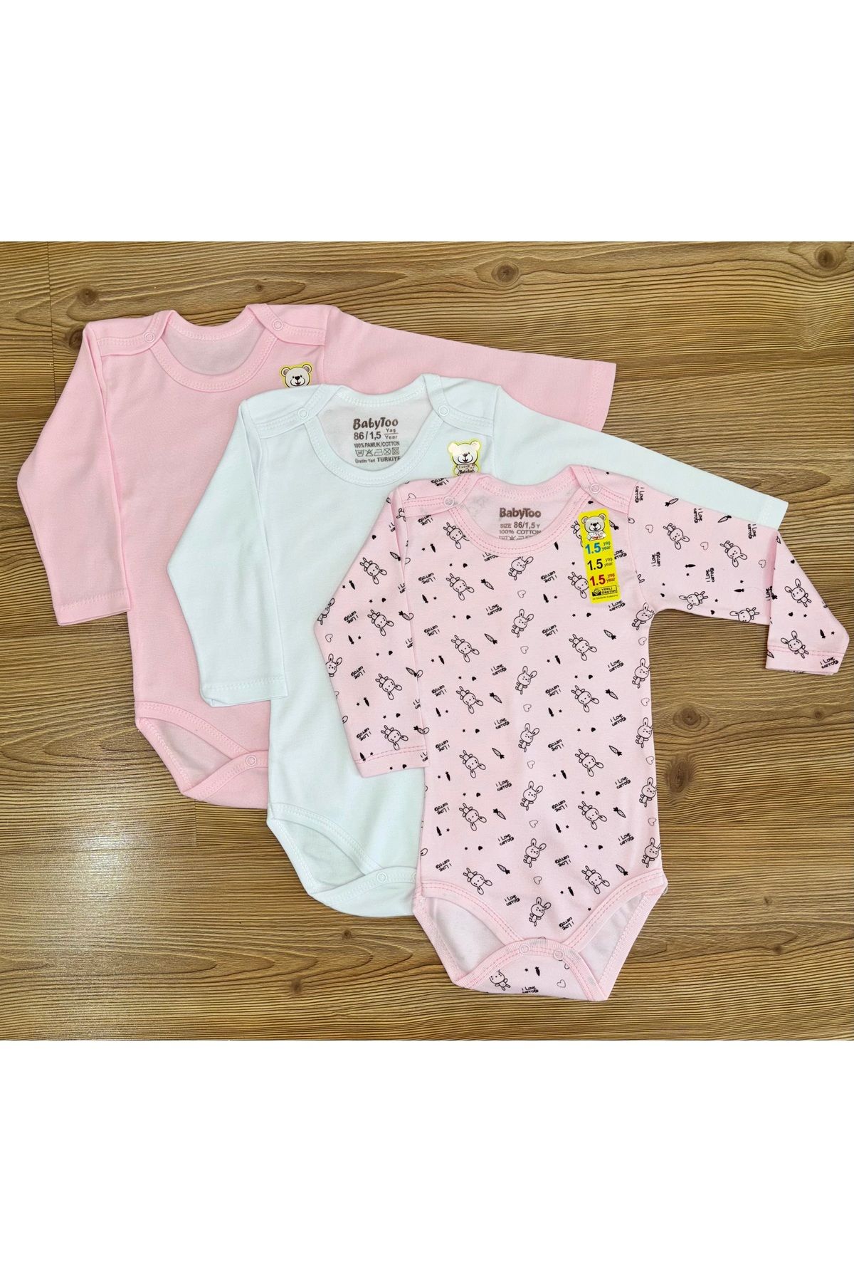 Babytoo Kız Bebek %100 Pamuklu Zıbın