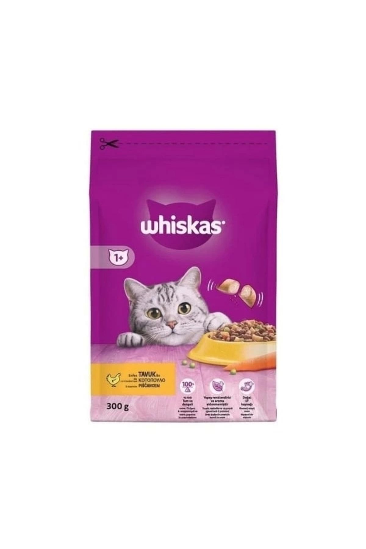YNT İthalat Whiskas Tavuklu ve Sebzeli Yetişkin Kedi Maması 300 Gr