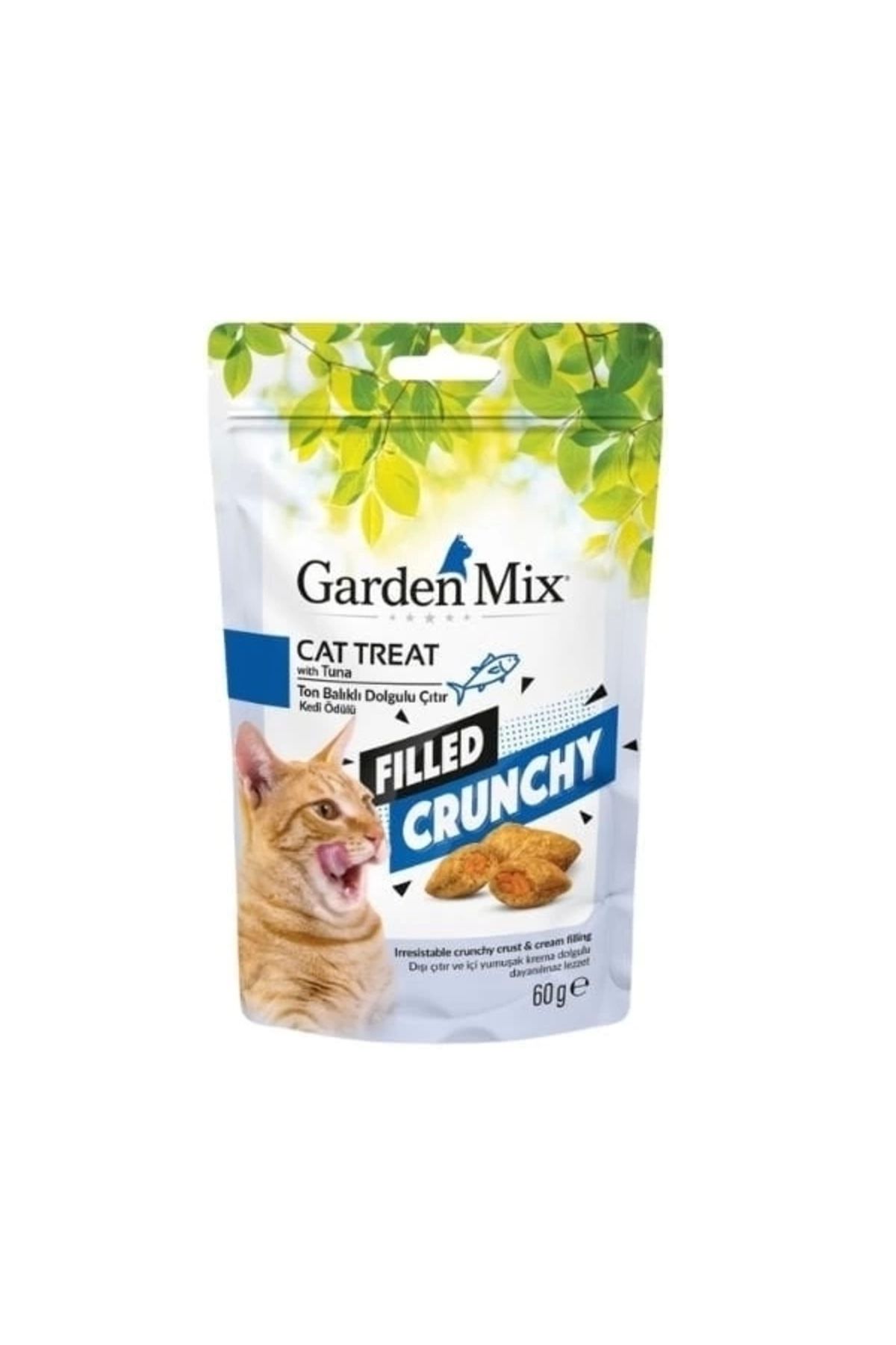 YNT İthalat Garden Mix Ton Balıklı İçi Dolgulu Kedi Ödül Maması 60 Gr