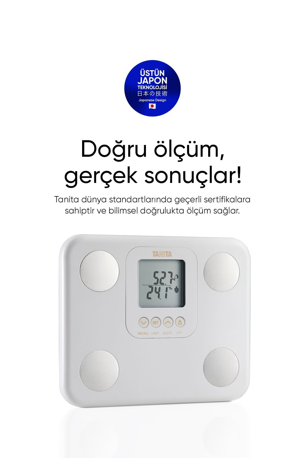 teknotrust Bc 730 White Innerscan Akıllı Dijital Tartı | Yağ, Sıvı, Kas, Kilo Ölçer Vücut Analiz Tartısı