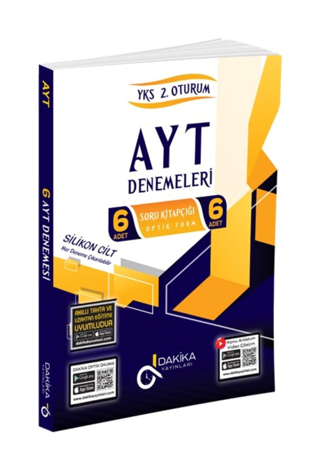 Karekök Yayınları Dakika Serisi AYT 6'lı Genel Deneme Çek Kopar Güncel Müfredat