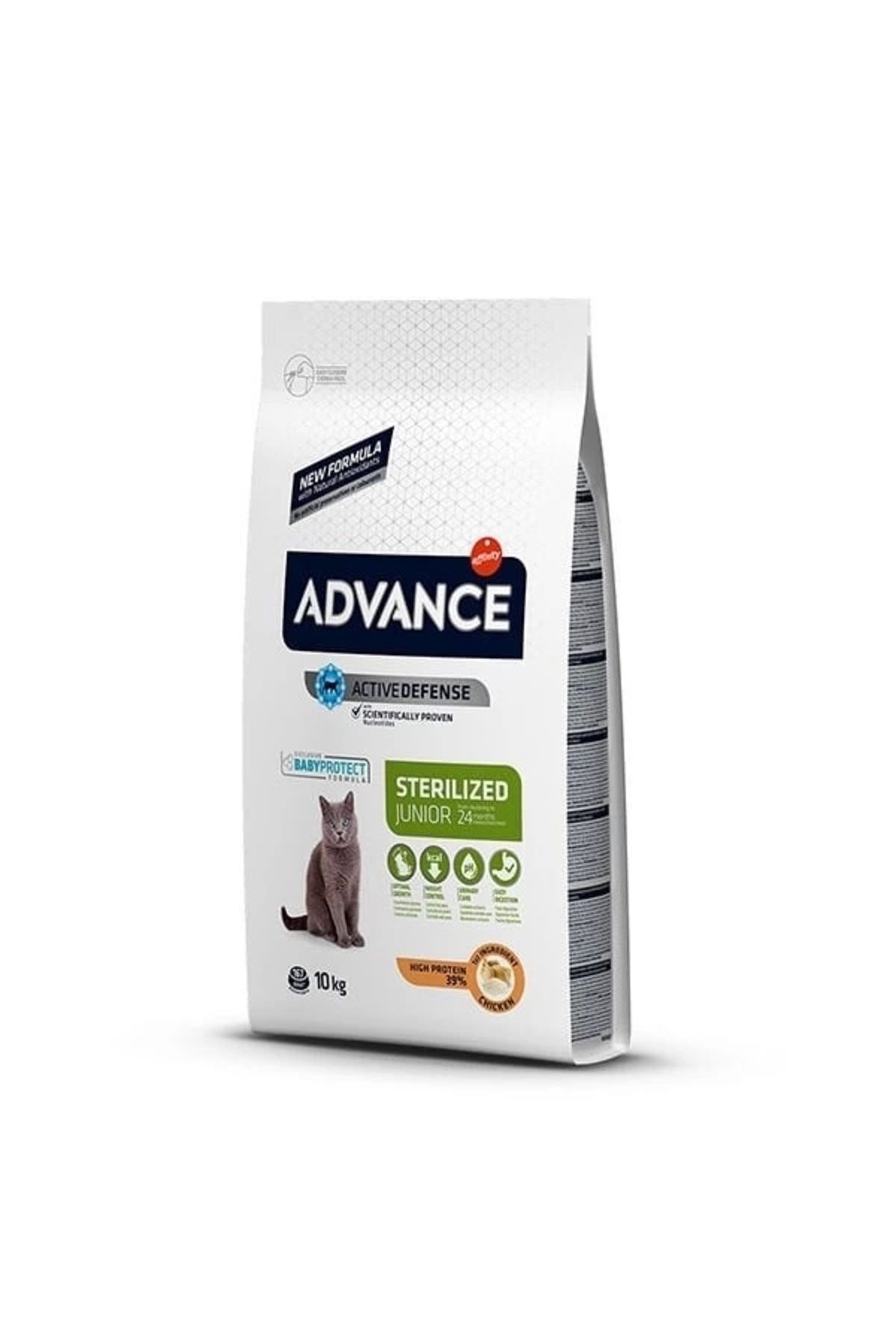 YNT İthalat Advance Junior Sterilised Tavuklu Kısırlaştırılmış Genç Kedi Maması 10 Kg