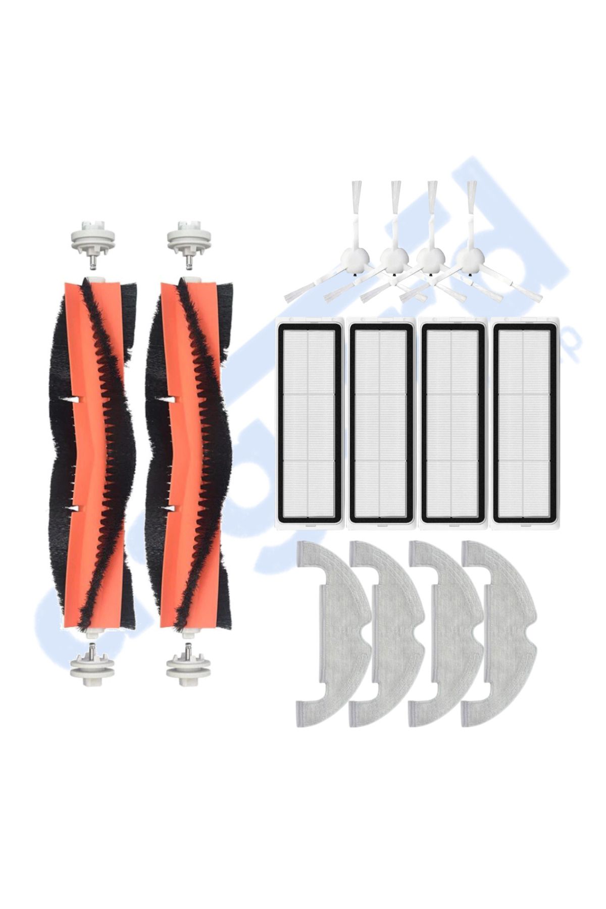 Asgard Grup DREAME D10 PLUS – D10S PLUS – D10 PLUS GEN 2 UYUMLU 2 Ana Fırça 4 Yan Fırça 4 Filtre 4 Mop