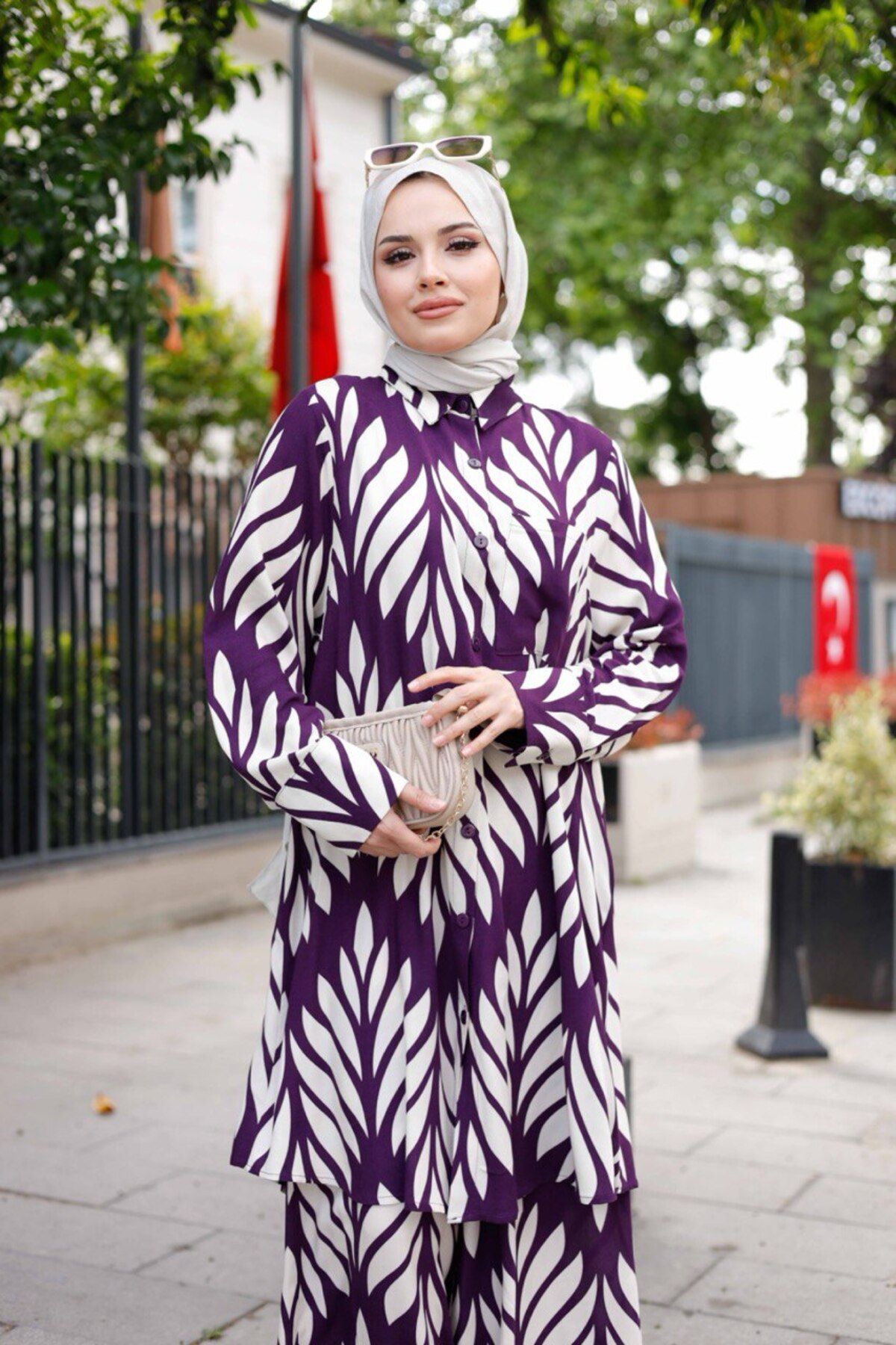VALENS BOUTİQUE Kadın Tesettür 2'Li Takım Tunik & Pantolon