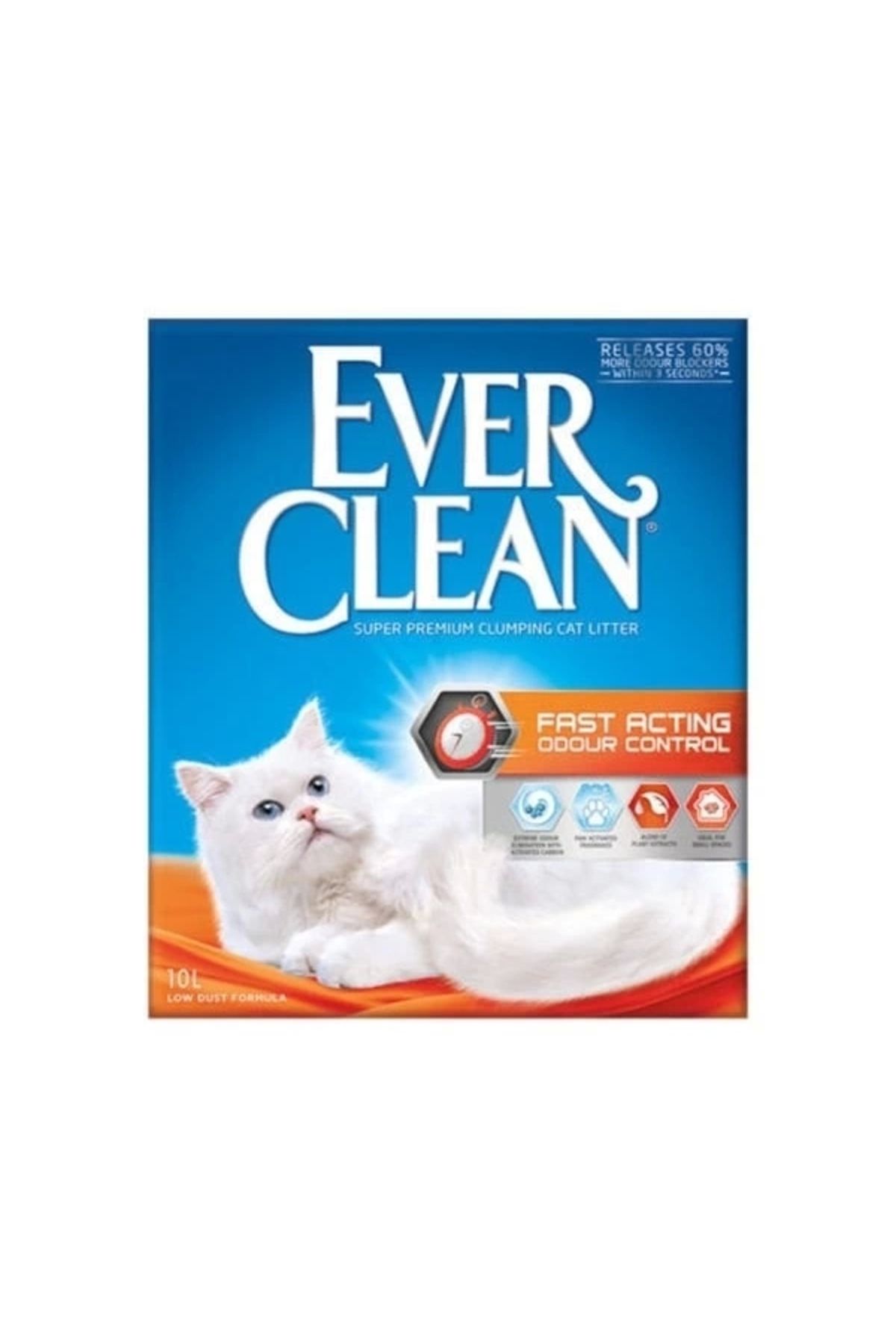 YNT İthalat Ever Clean Fast Acting Topaklanan Kedi Kumu 10 Lt