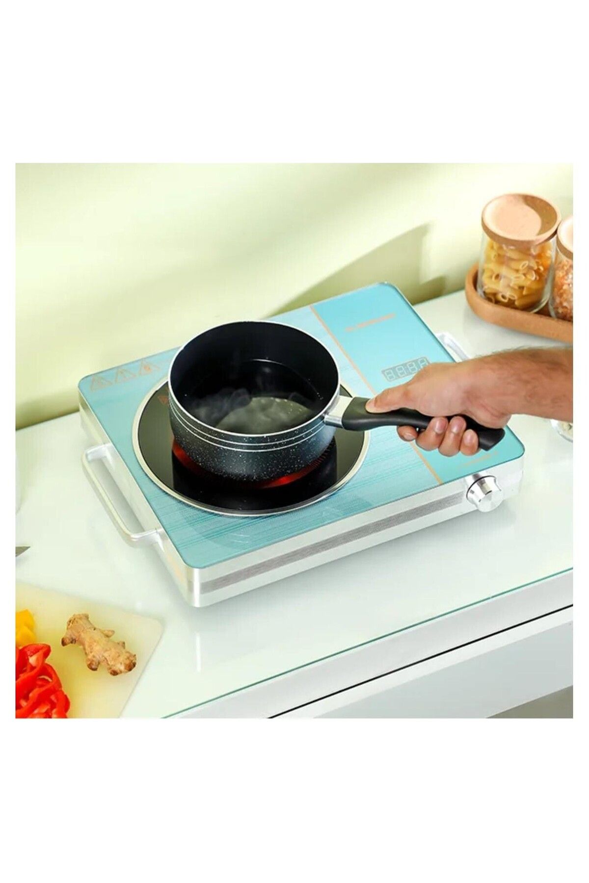 Generic-Infrared Cooker Single – High Efficiency with Touch Knob Control, Time 5