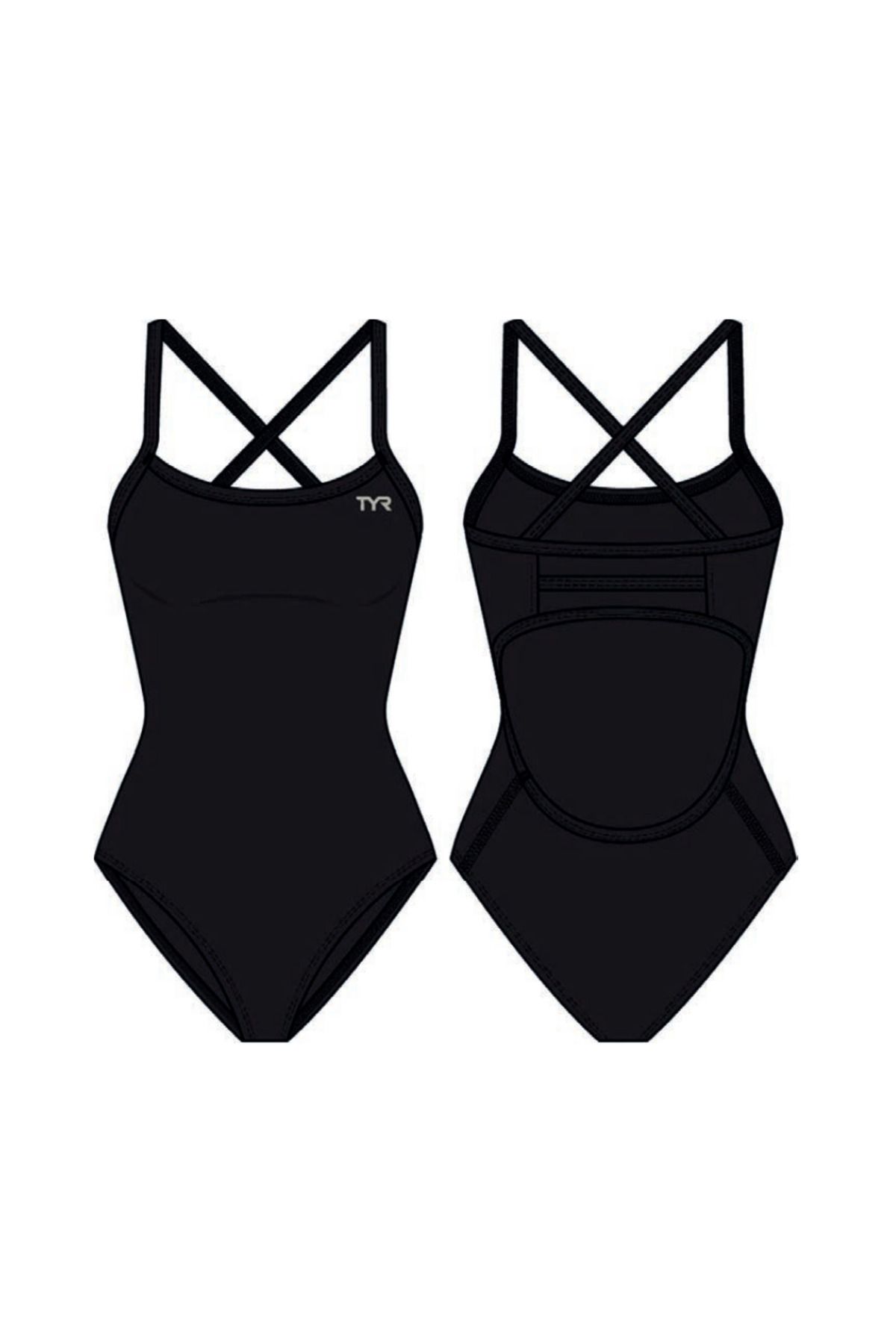 TYR Durafast Elite® TF Kadın Mayosu - Siyah