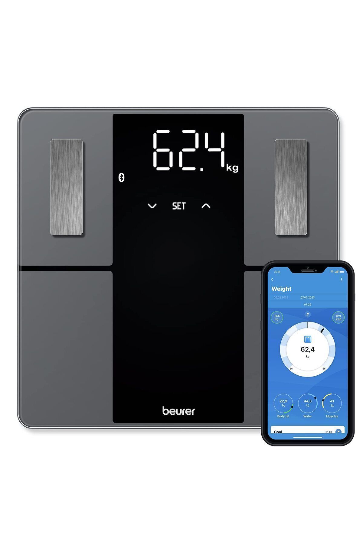 teknotrust Bf 500 Super Siyah Eddition Teşhis Banyo Tartısı Vücut Analiz Baskulu
