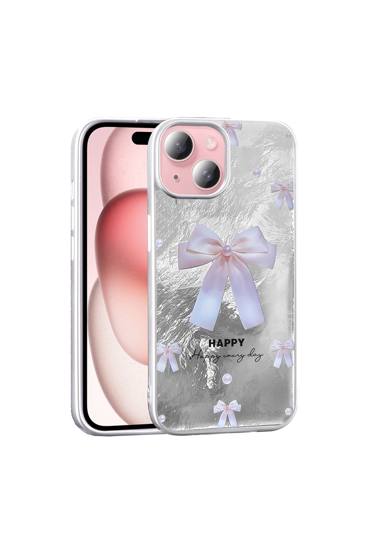 Başkenttekno iPhone 14 Kılıf Desenli Mep Kapak