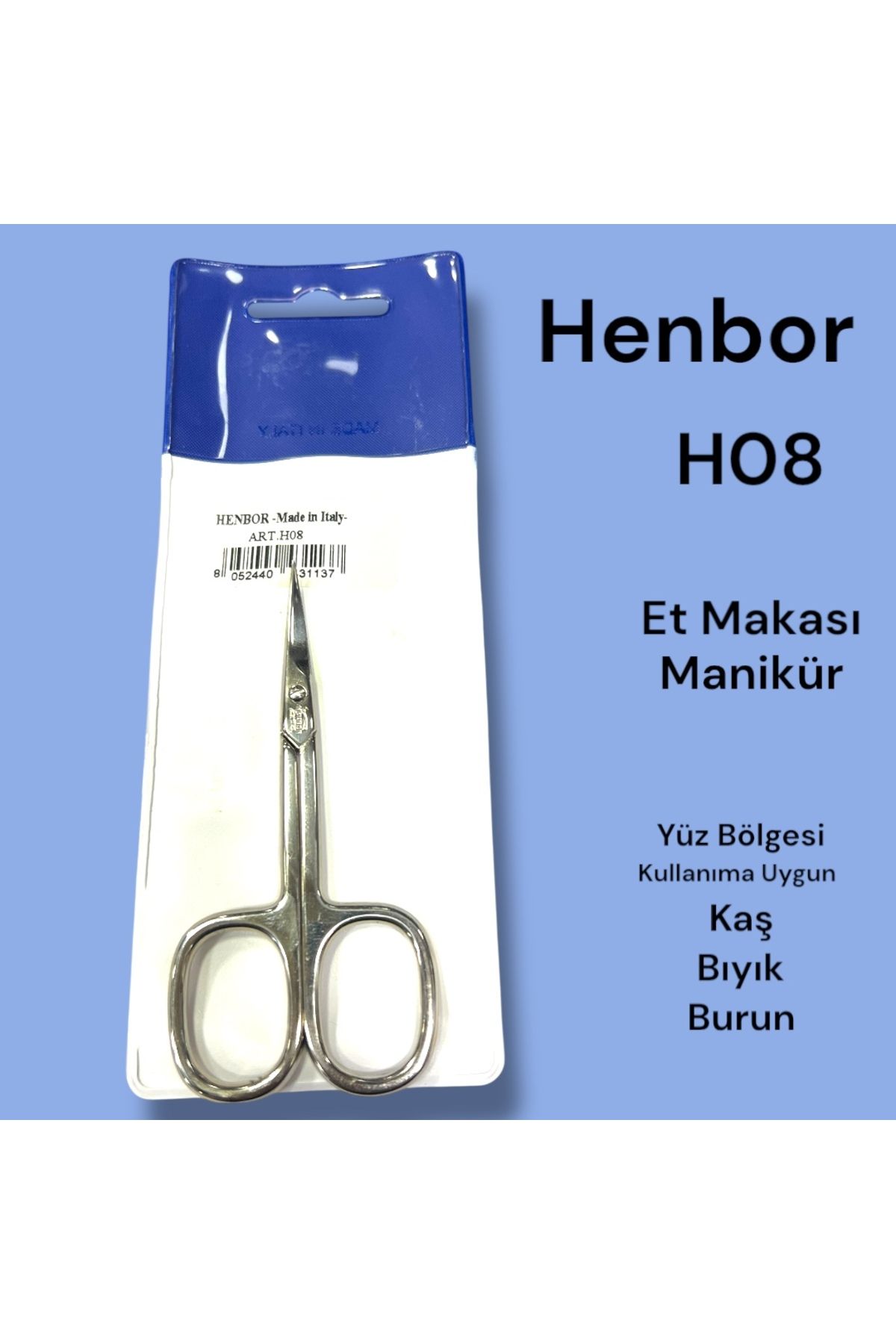 Henbor H8 Parlak Çelik Et Makası