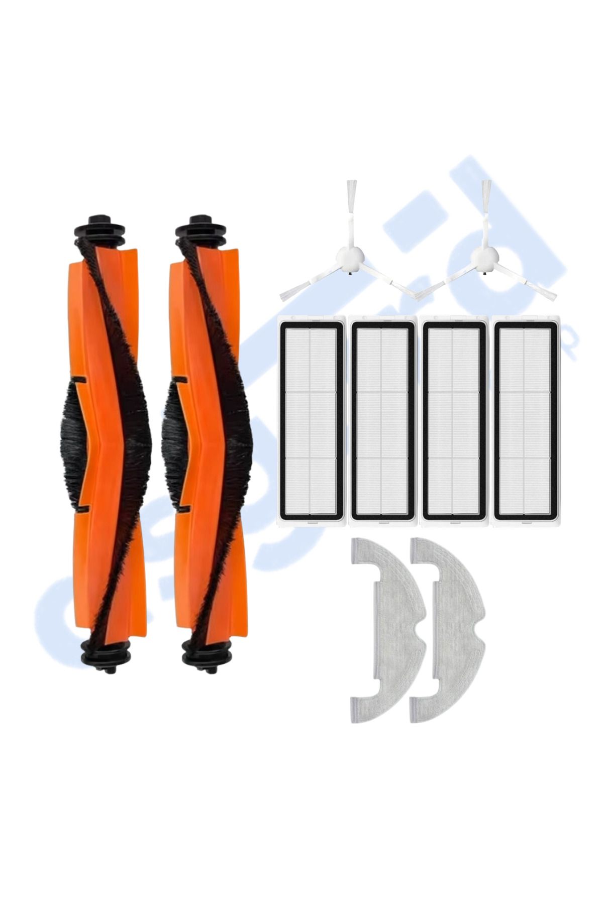 Asgard Grup DREAME D10 PLUS – D10S PLUS – D10 PLUS GEN 2 UYUMLU 2 Ana Fırça 2 Yan Fırça 4 Filtre 2 Mop