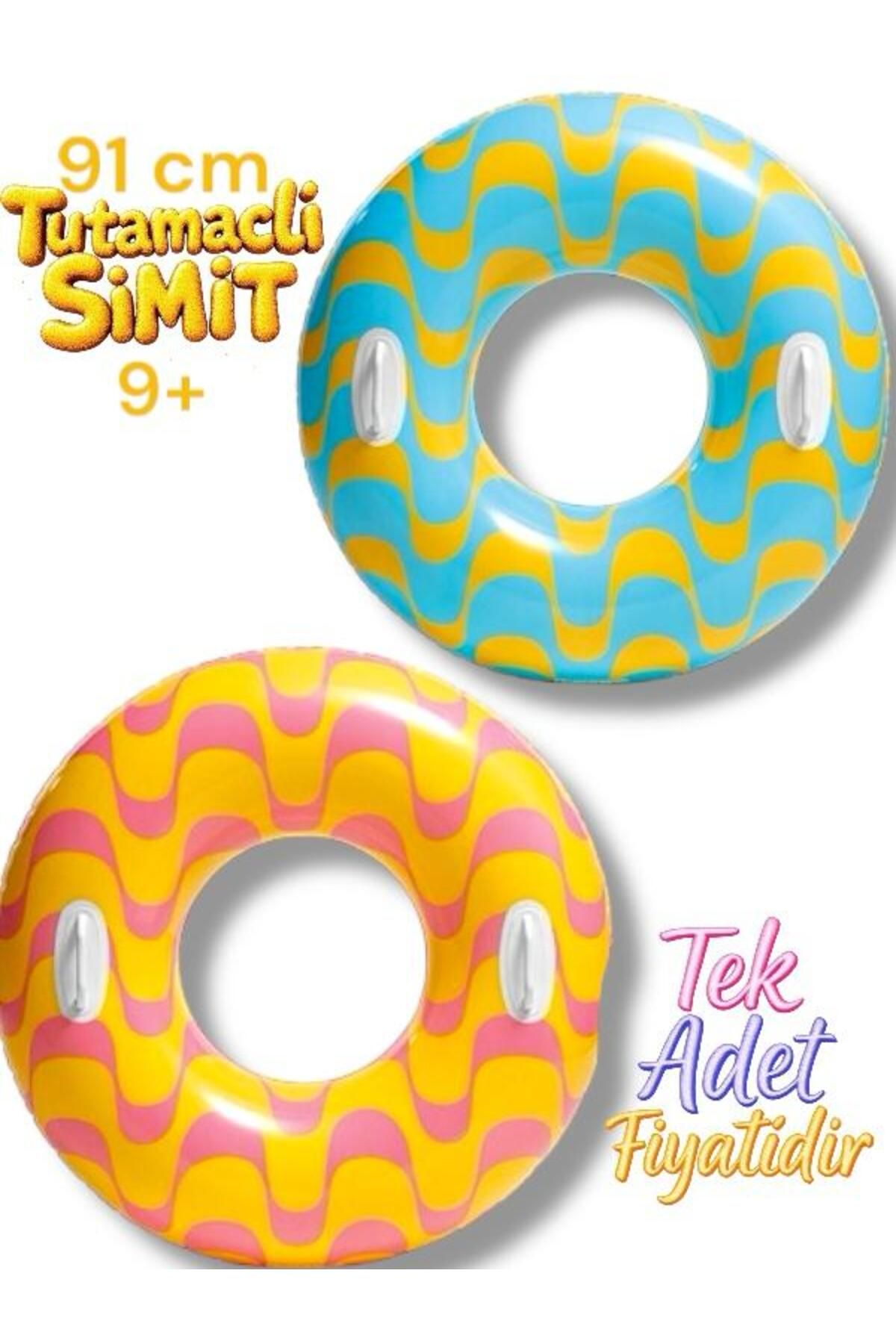 SAZE Tutmaçlı Girdap Halkaları Desenli Simit 91 cm 9+ Yaş