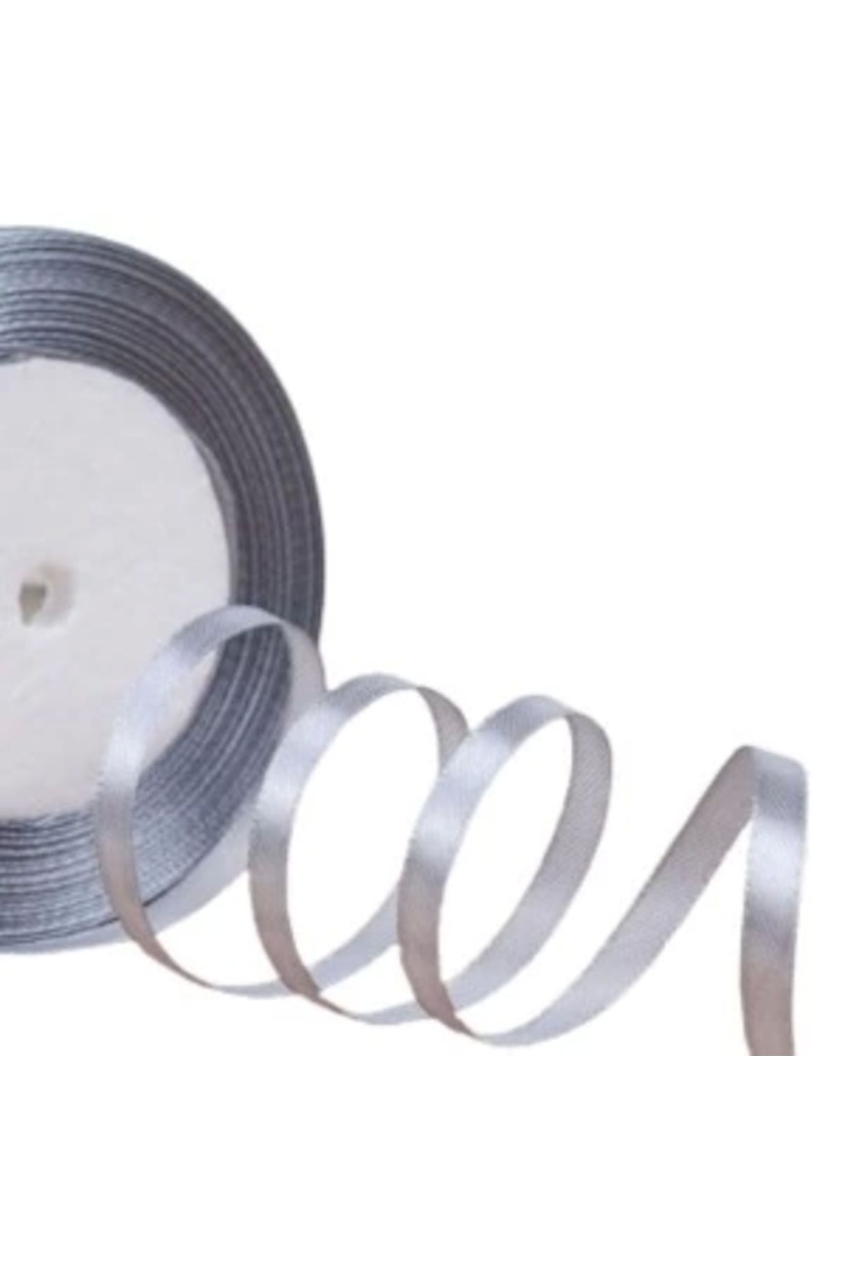 STOREMAX Saten Kurdele 2 cm 10 Metre Gri