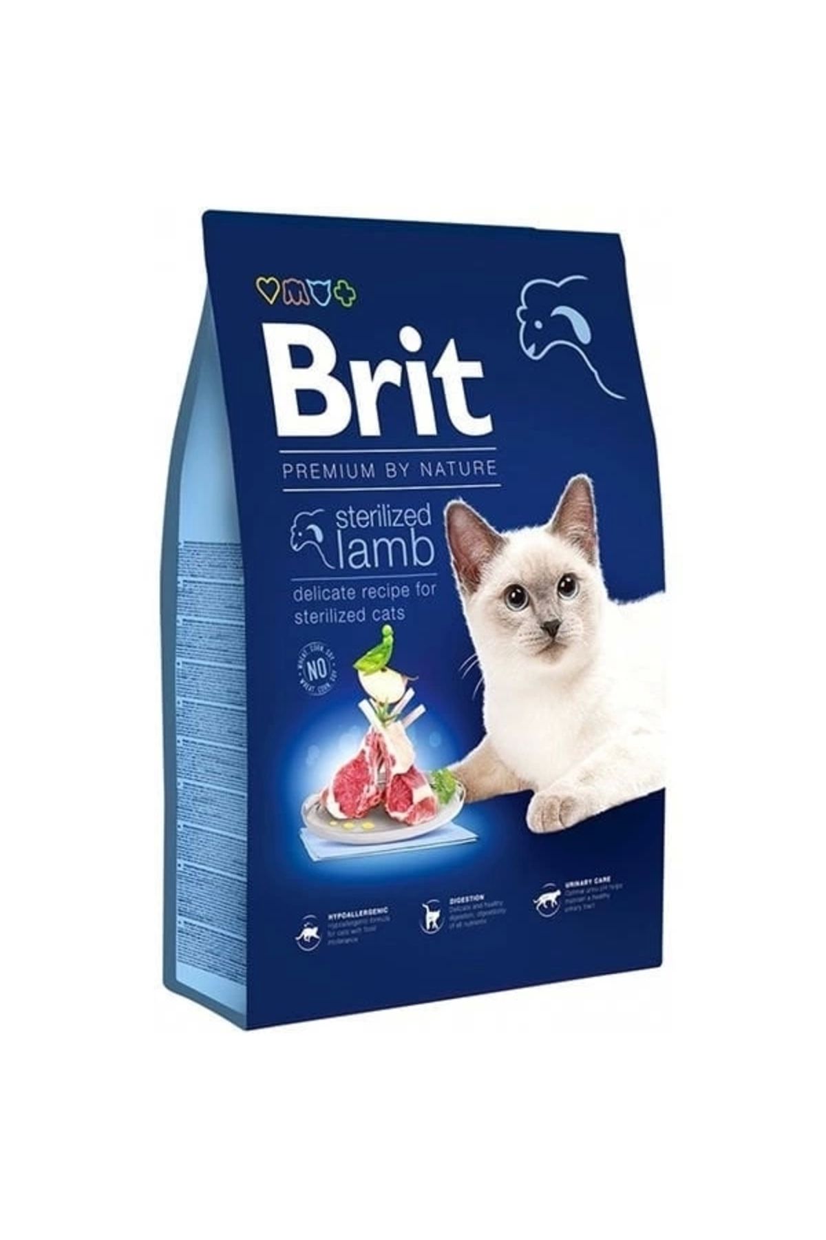 YNT İthalat Brit Premium By Nature Sterilised Kuzu Etli Kısırlaştırılmış Yetişkin Kedi Maması 8 Kg