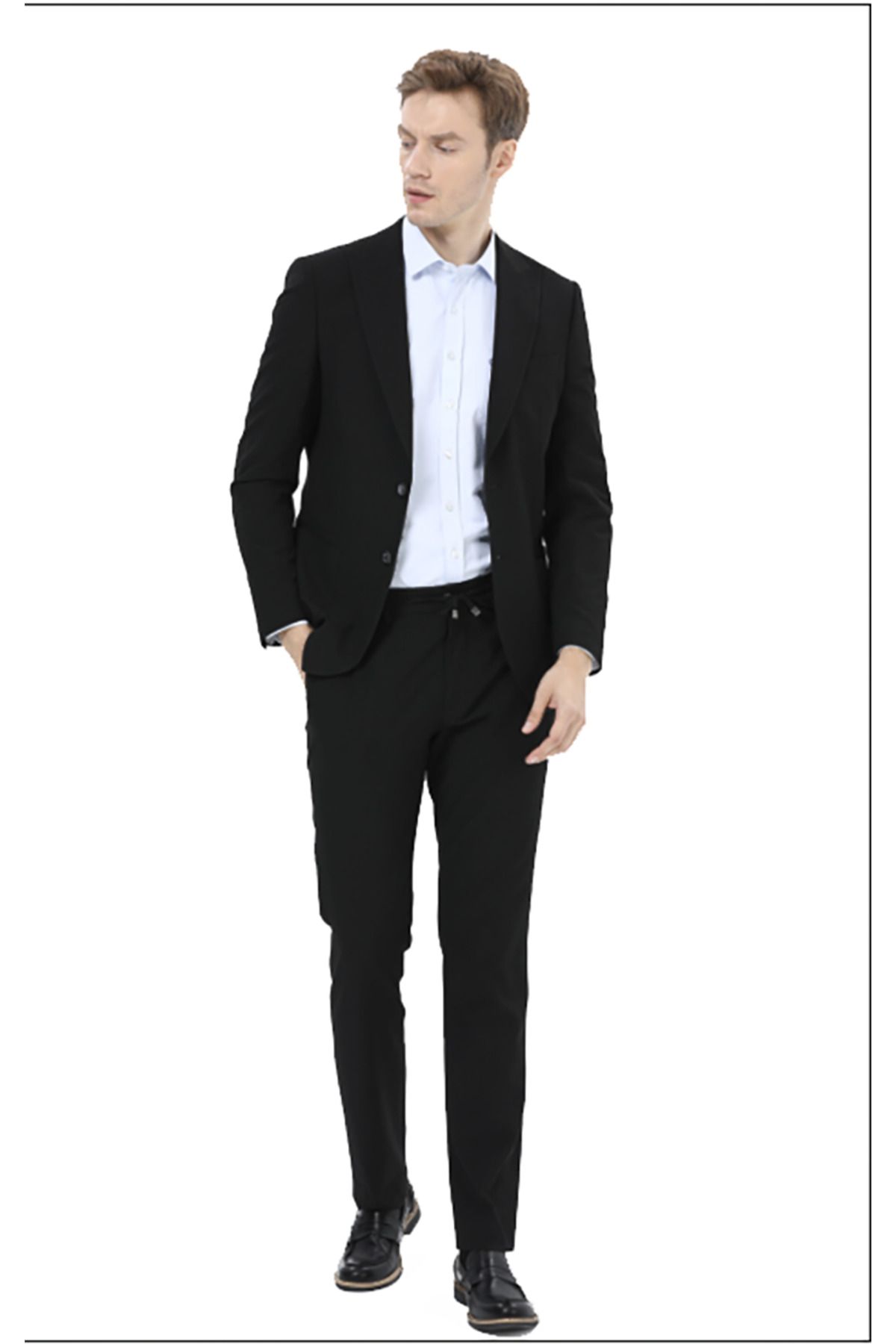 dml giyim Gofre jogger pantalonlu spor takım elbise