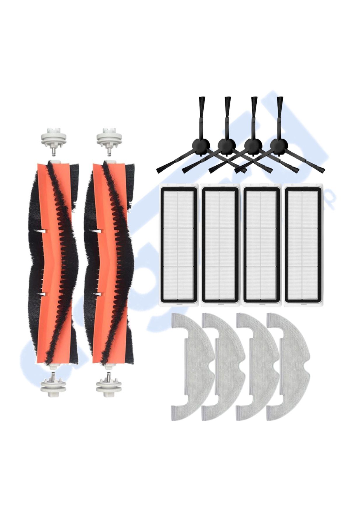 Asgard Grup DREAME D10 PLUS – D10S PLUS – D10 PLUS GEN 2 UYUMLU 2 Ana Fırça 4 Yan Fırça 4 Filtre 4 Mop