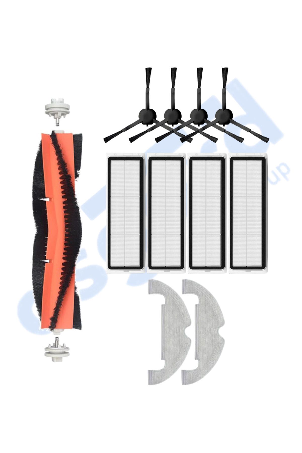 Asgard Grup DREAME D10 PLUS – D10S PLUS – D10 PLUS GEN 2 UYUMLU 1 Ana Fırça 4 Yan Fırça 4 Filtre 2 Mop