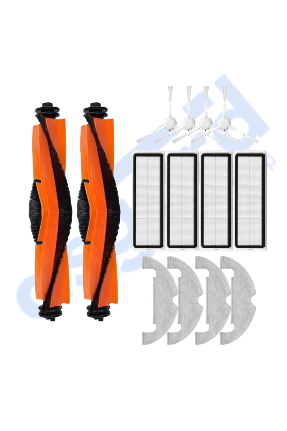 Asgard Grup XİAOMİ MOP 2 ULTRA – X10 Uyumlu 2 Ana Fırça 4 Yan Fırça 4 Filtre 4 Mop