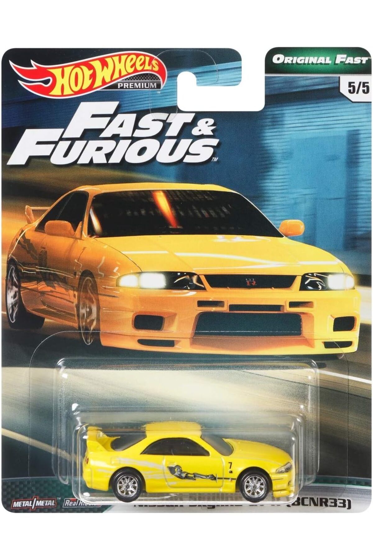 HOT WHEELS Premium F&F Orijinal Fast Nissan Skyline GT-R (BCNR33)