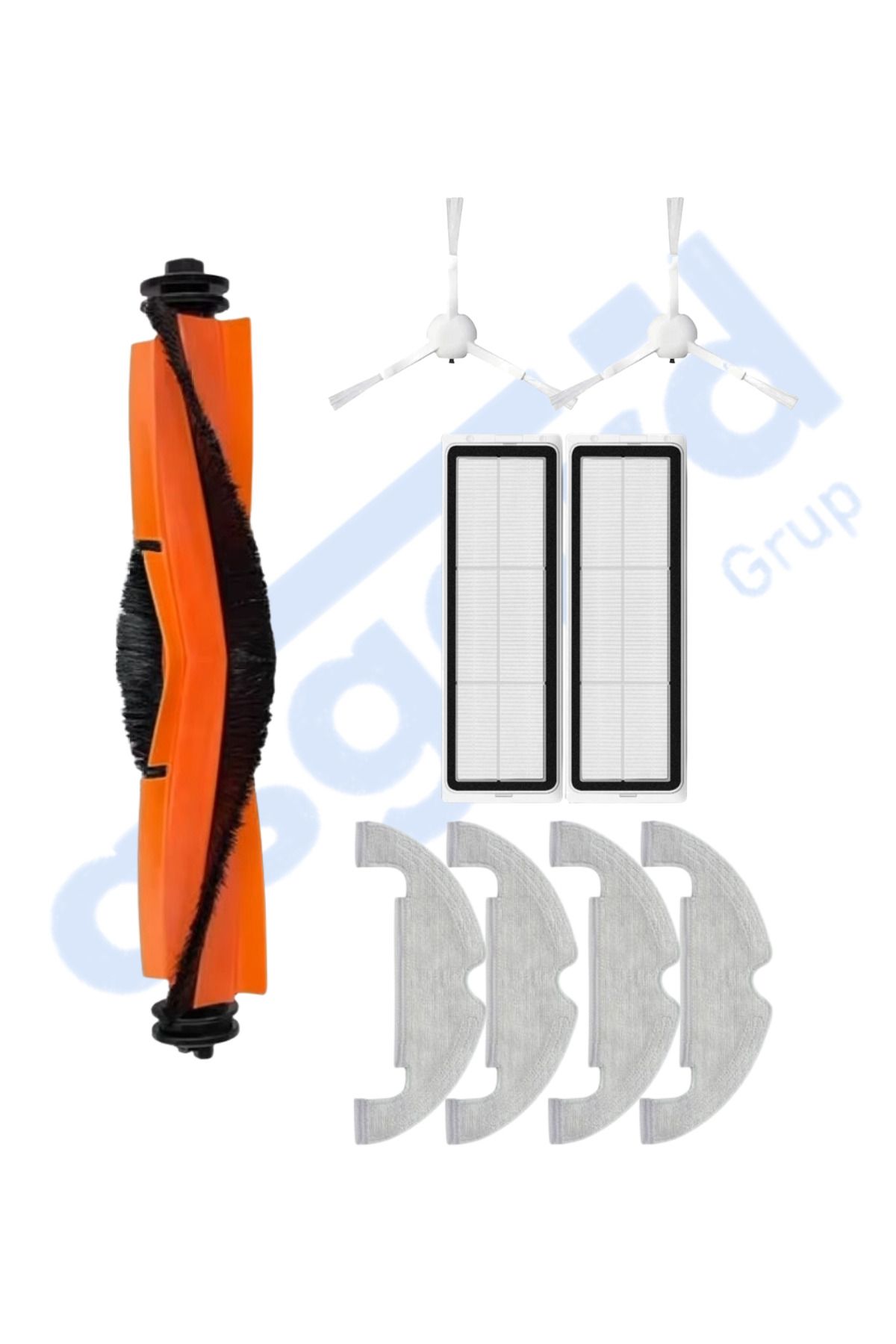 Asgard Grup DREAME D10 PLUS – D10S PLUS – D10 PLUS GEN 2 UYUMLU 1 Ana Fırça 2 Yan Fırça 2 Filtre 4 Mop