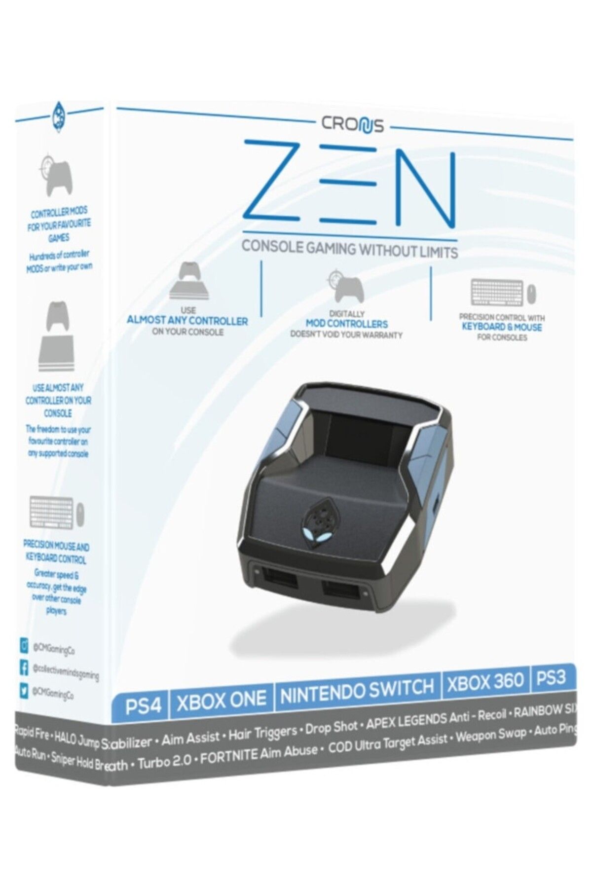 Cronus Zen Zen Cronus Zen Ps4-Ps5- Xbox Yeni Nesil Macro Klavye Mouse Çevirici