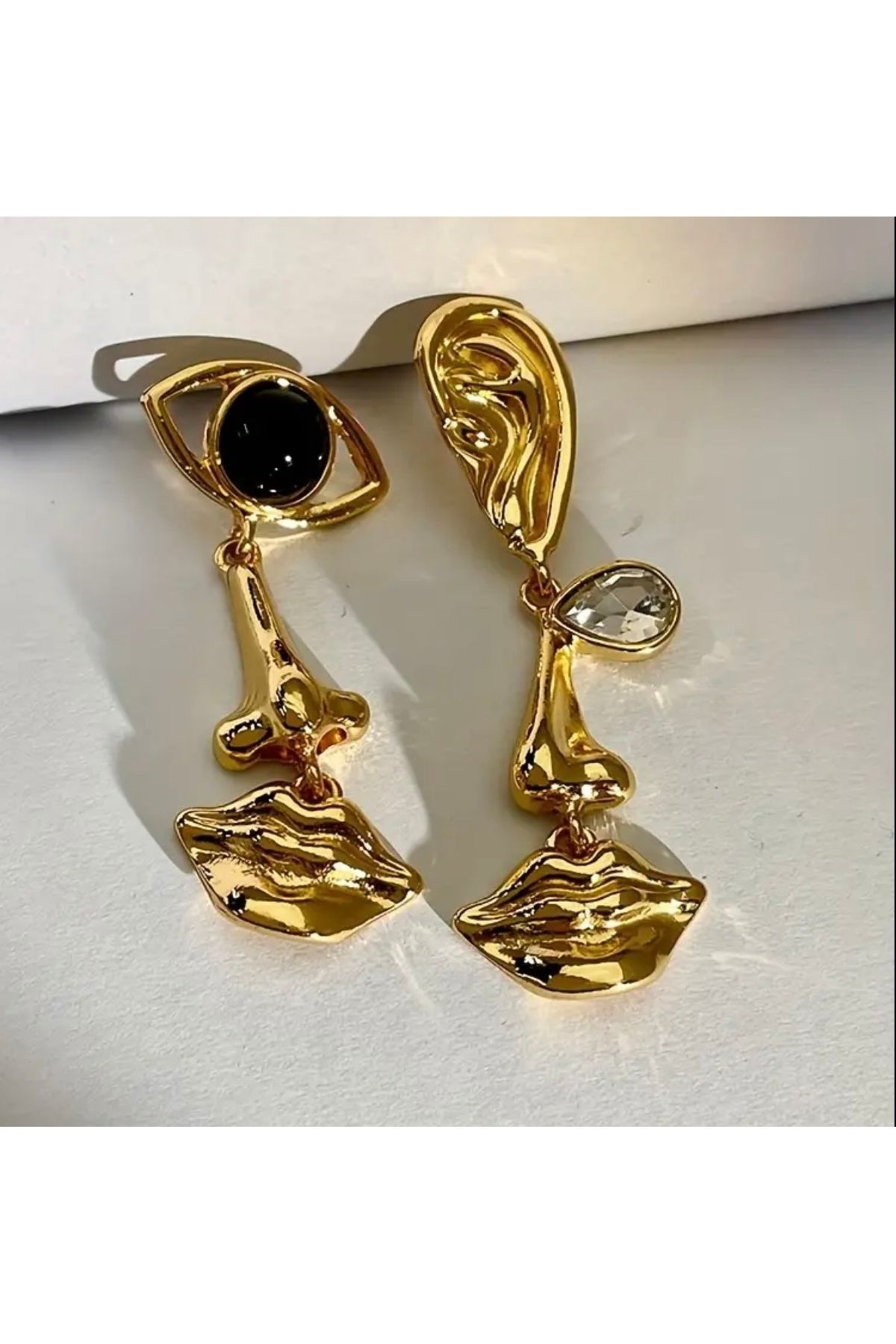 Mojo Jewellery Özel Tasarım Altın Kaplama Göz Burun Kulak Küpe