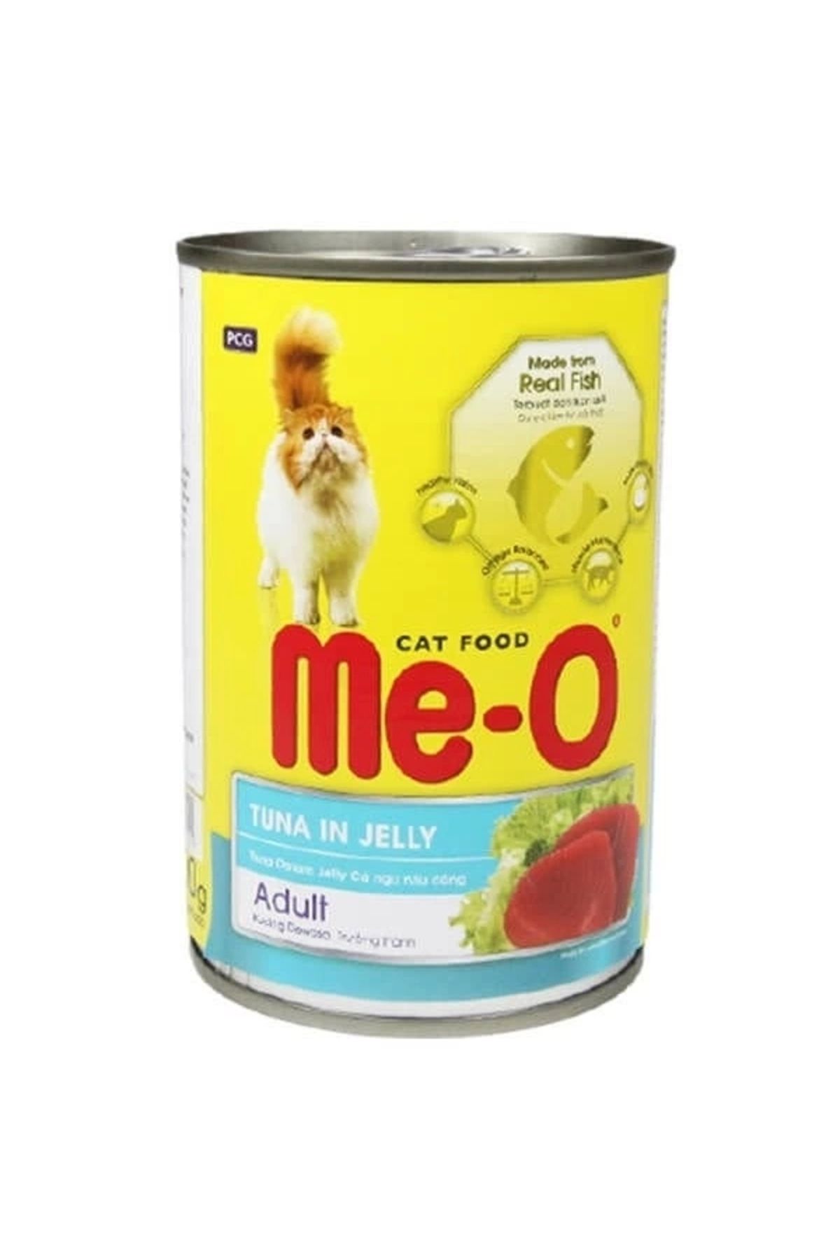 YNT İthalat Meo Adult Jöle Ton Balıklı Yetişkin Konserve Kedi Maması 400 Gr