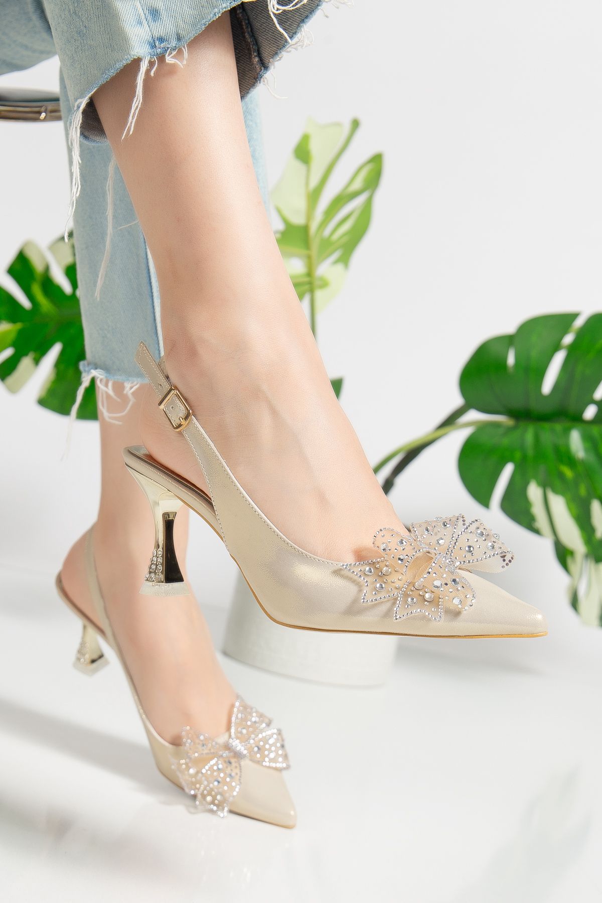 TEKİN SHOES FİYONKLU TOPUKLU ABİYE AYAKKABI