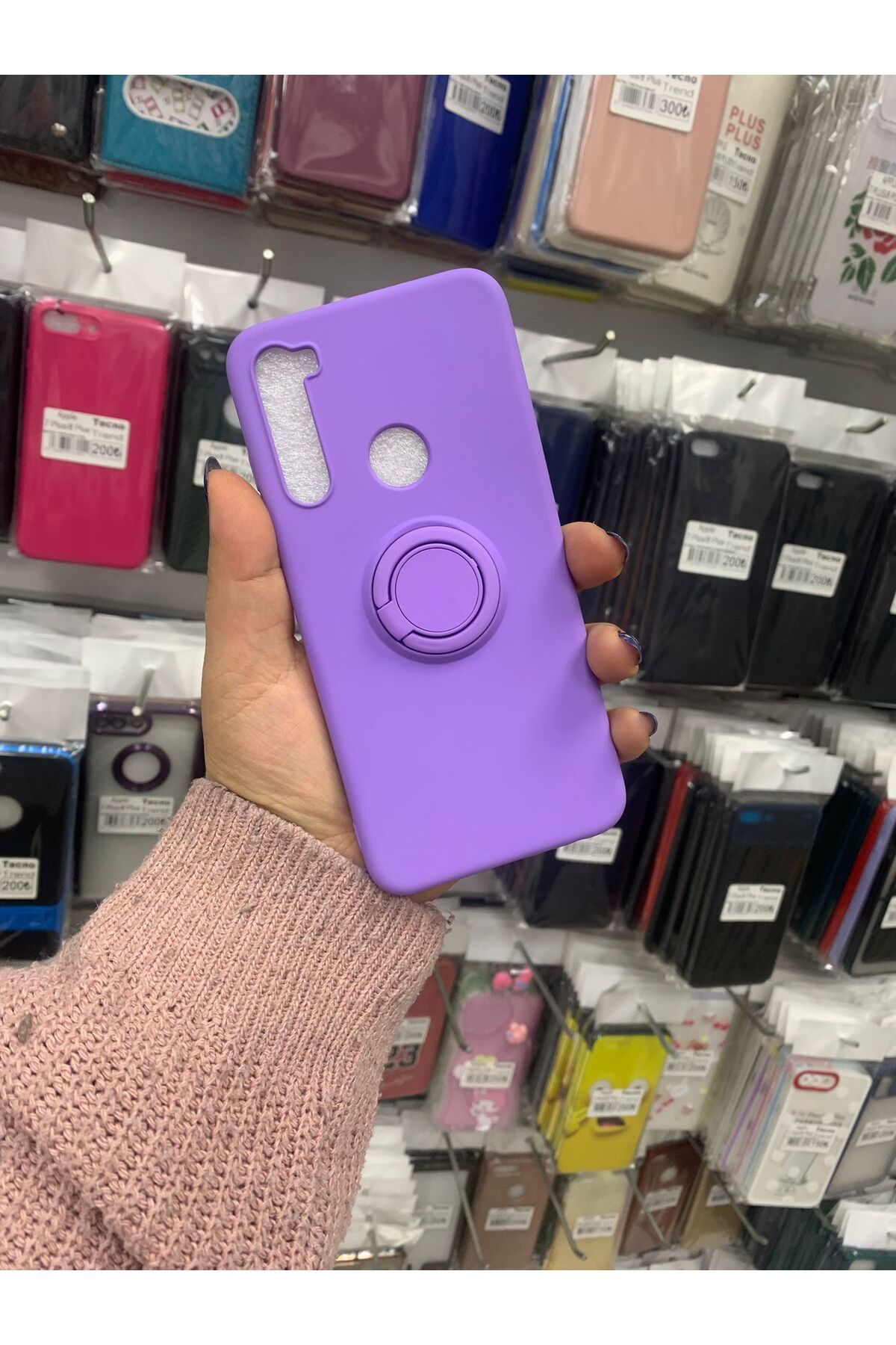 TECNOTREND Redmi Note 8 reval yüzüklü silikon kılıf