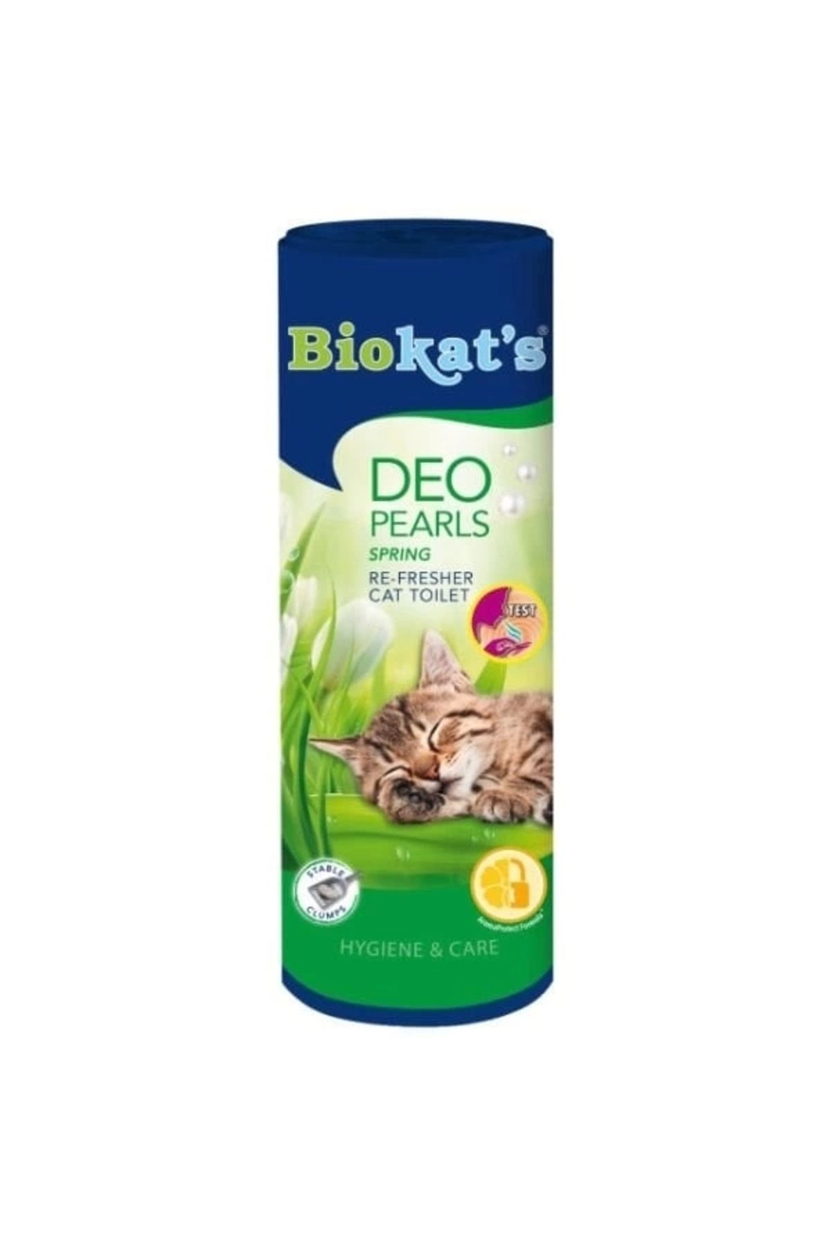 YNT İthalat Biokats Deo Pearls Kedi Kumu Parfümü Bahar Esintili Kokulu 700 Gr