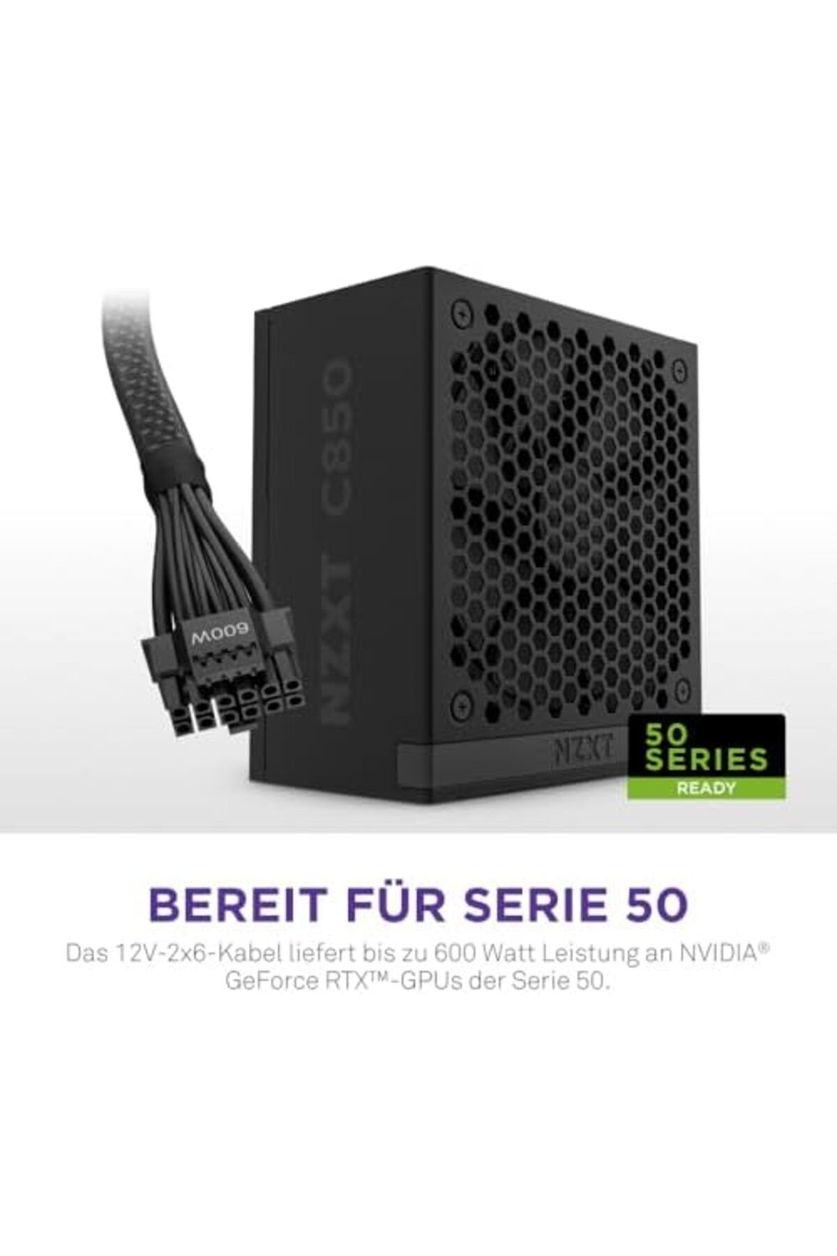 Nzxt-NZXT C850 Gold ATX 3.1 - Fully Modular Low-Noise Power Supply for Gaming Computer 4