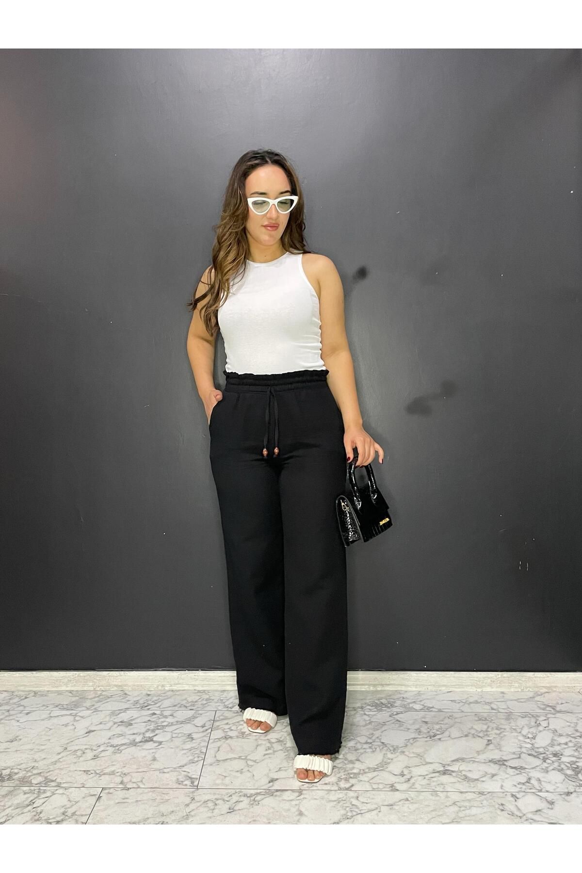 Tantana MUSLİN KUMAŞ PAÇA PÜSKÜL DETAYLI BOL PAÇA PANTOLON