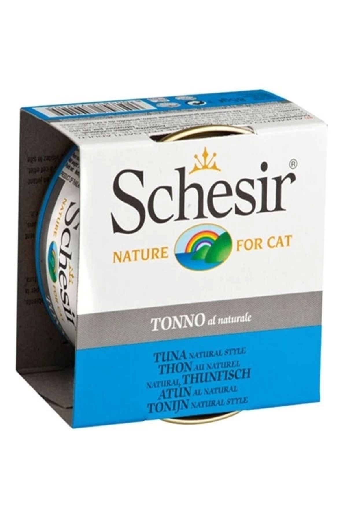 YNT İthalat Schesir Ton Balıklı Naturel Konserve Kedi Maması 85 Gr