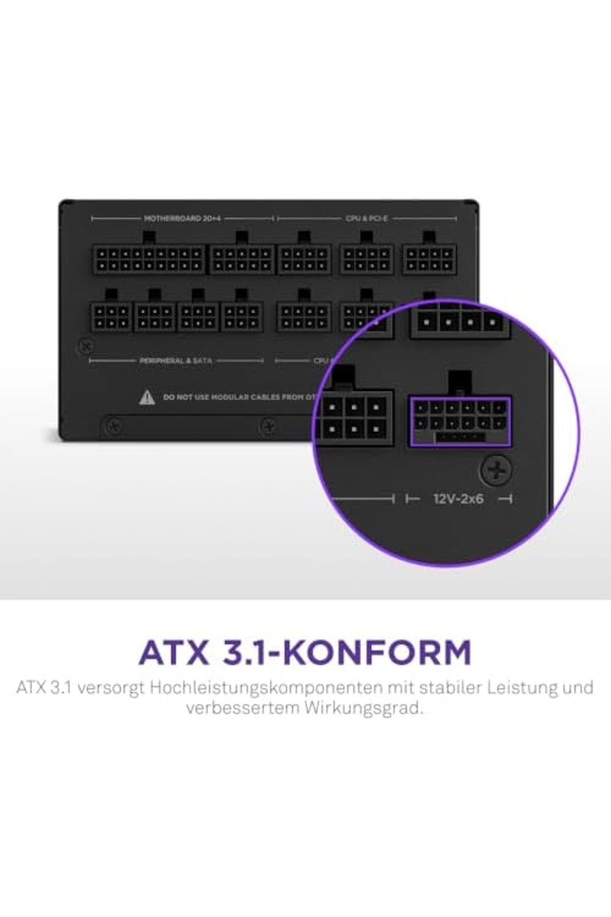 Nzxt-NZXT C850 Gold ATX 3.1 - Fully Modular Low-Noise Power Supply for Gaming Computer 3