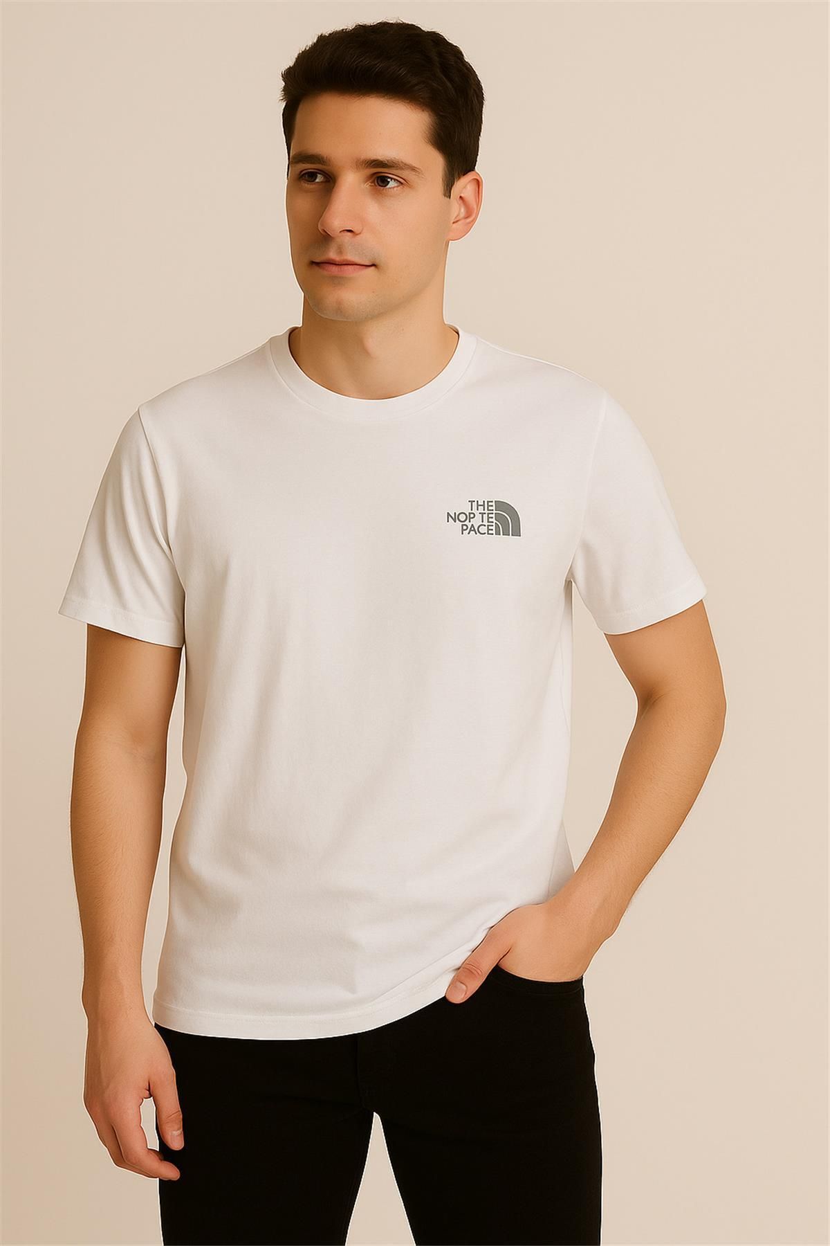 NORTHFACE NORTCHFACE BEYAZ BİSİKLET YAKA T-SHIRT – SÜPREME