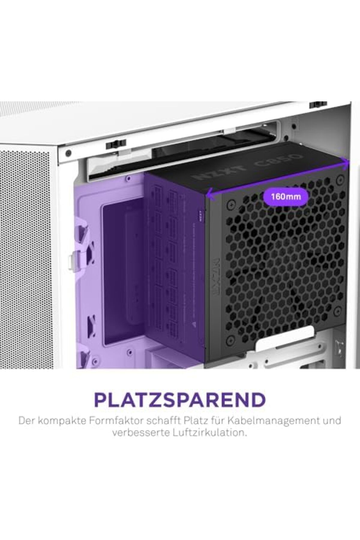 Nzxt-NZXT C850 Gold ATX 3.1 - Fully Modular Low-Noise Power Supply for Gaming Computer 9