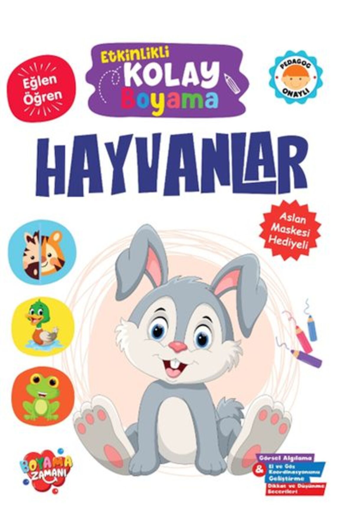 BOYAMA ZAMANI Etkinlikli Kolay Boyama – Hayvanlar