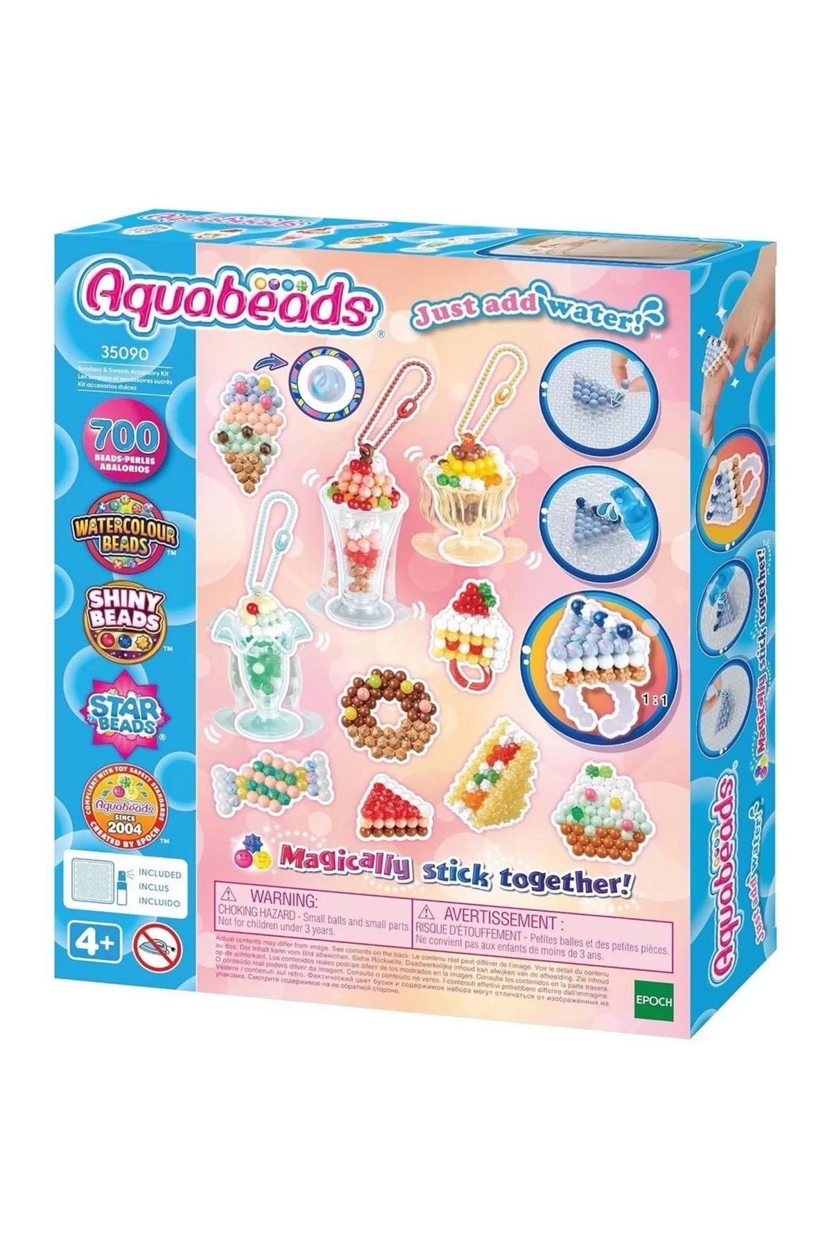 Tower Toys Aqua Beads Dondurma ve Tatlı Aksesuar Kiti EAB35090
