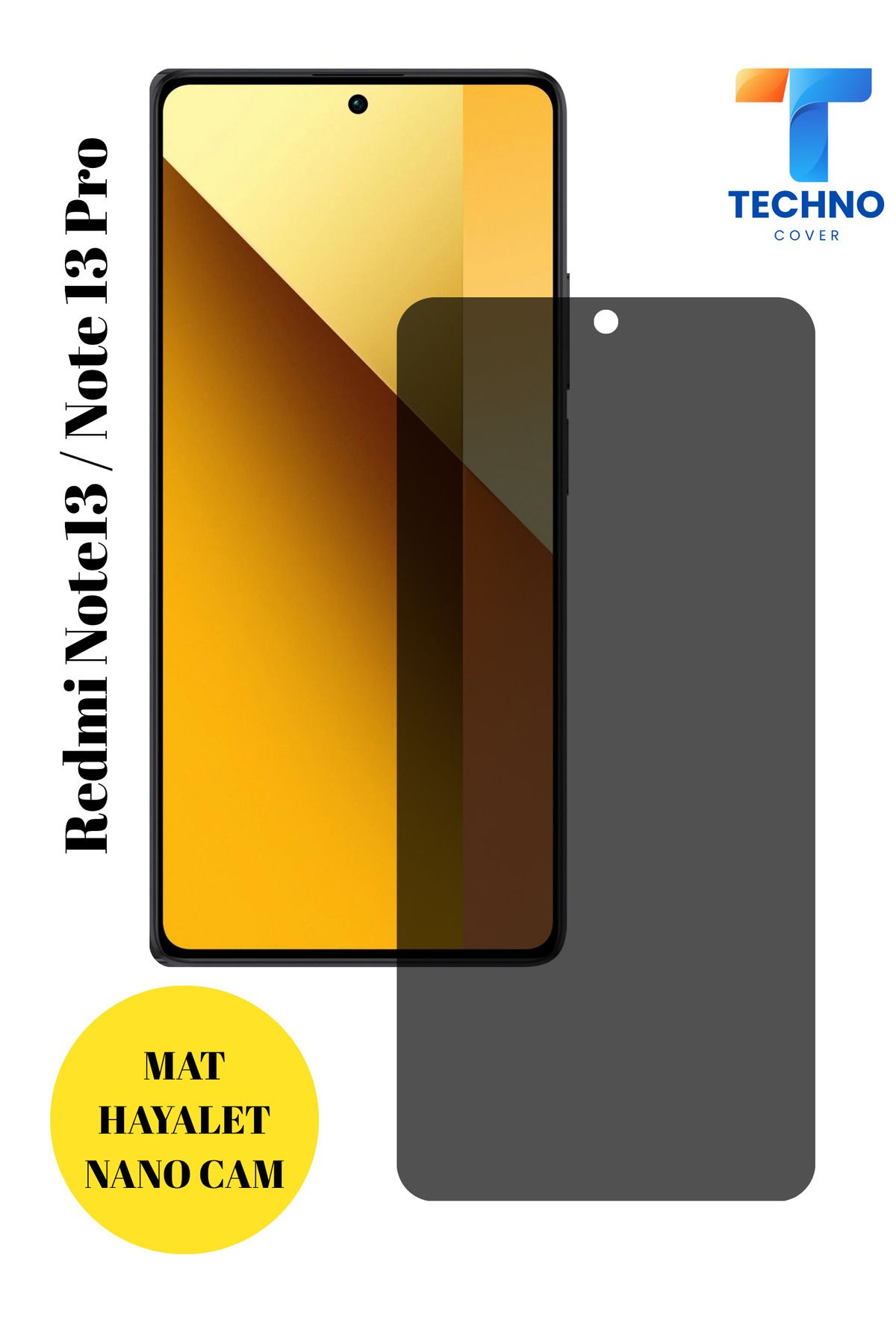 foxpower Redmi Note 13 / Note 13 Pro Mat Hayalet Nano Cam Darbelere Karşı Dayanıklı Esnek Nano Ekran Koruyucu