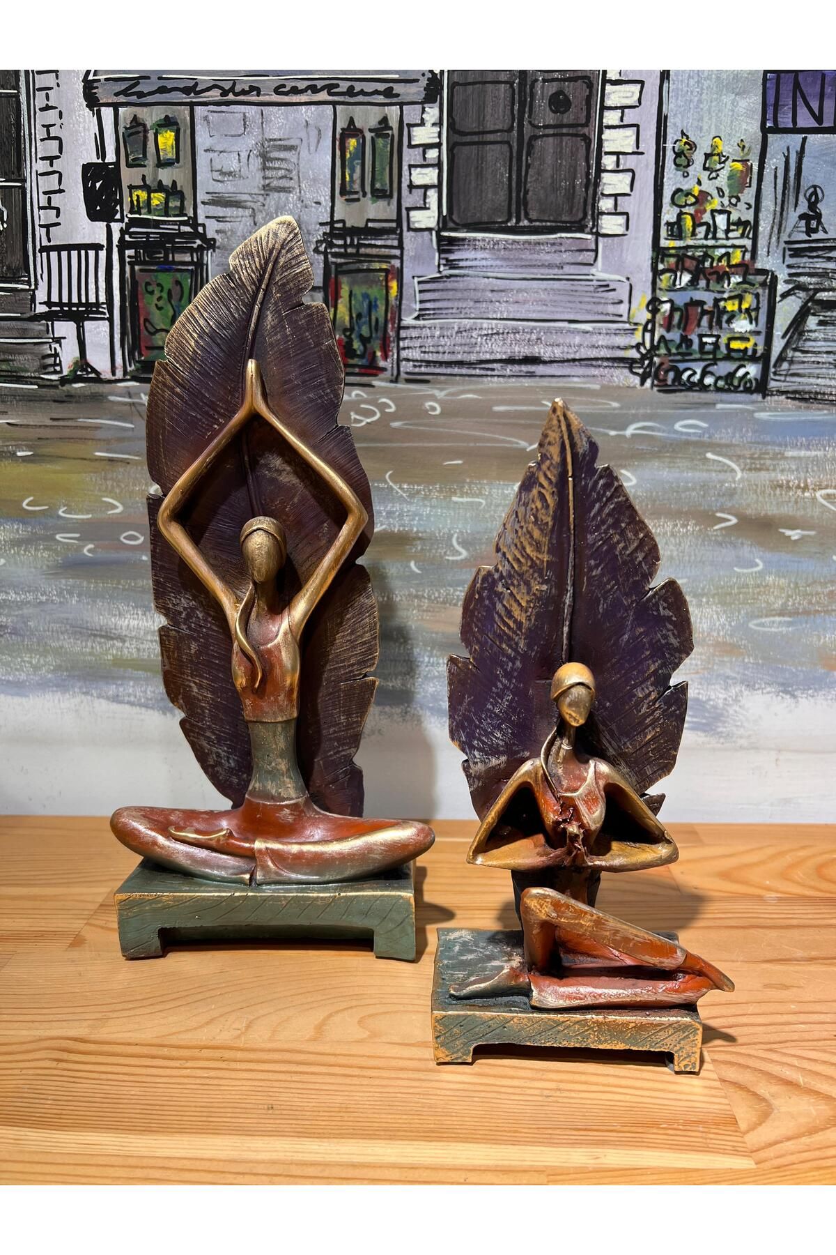 MeMy Design Özel Tasarım Tüylü Yoga Biblo