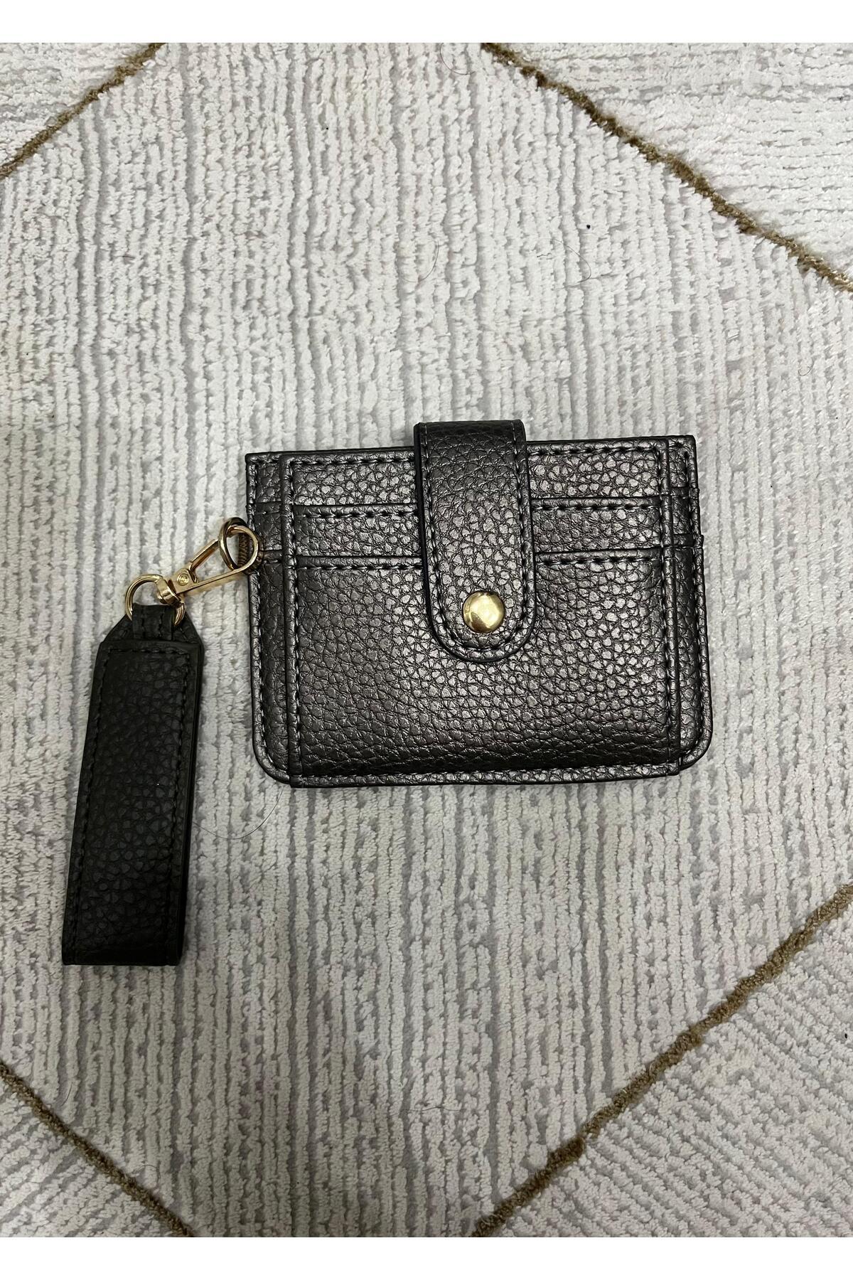 zauram-Platinum Minimal Wallet with Keychain and Card Holder Detail 2