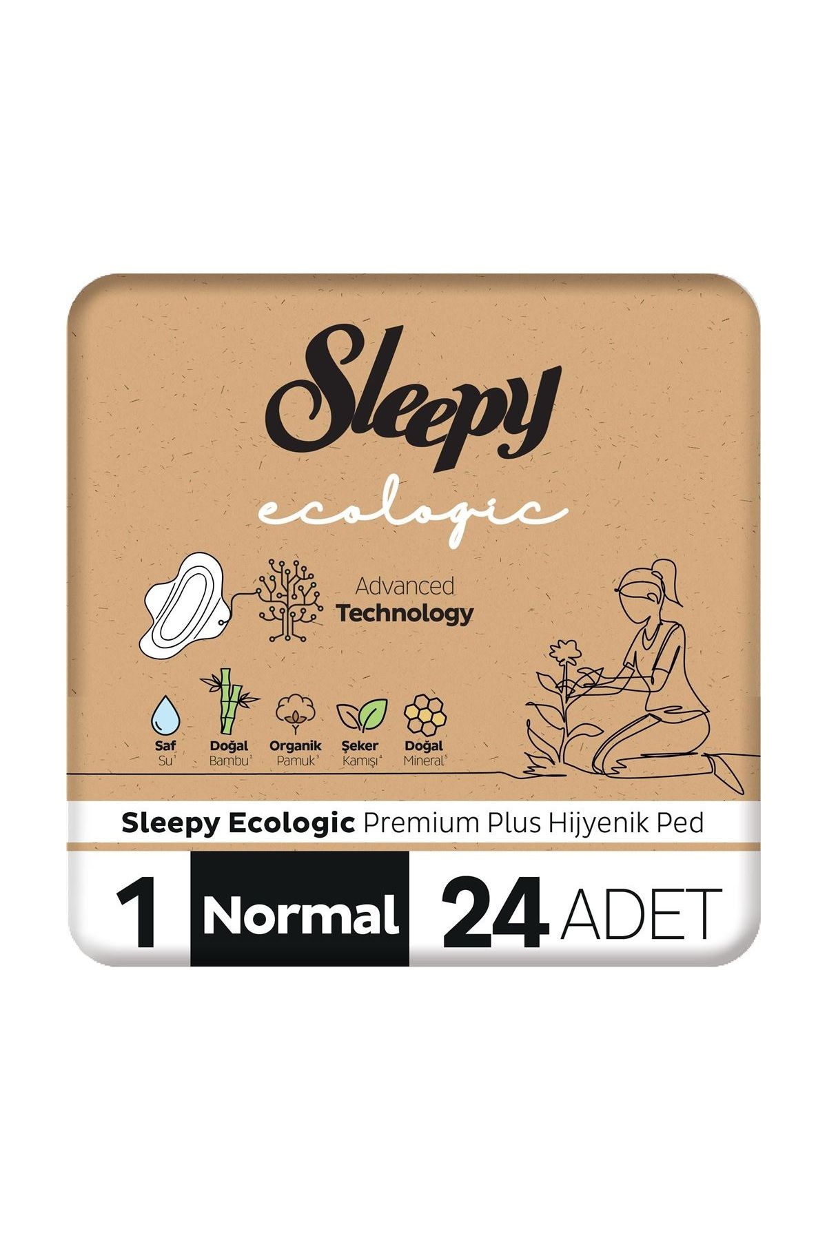 TYYLİ Sleepy Ecologic Premium Plus Normal Ped 24 Adet