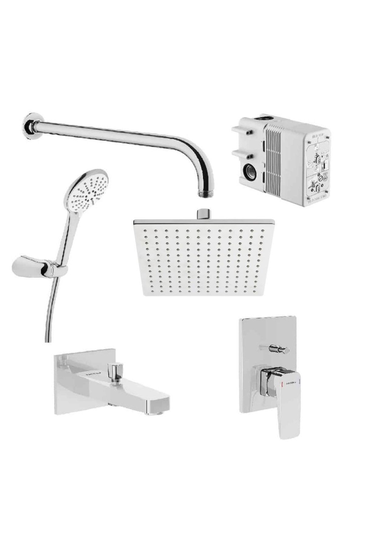 Artema A49280 Root Square Ankastre Banyo Seti
