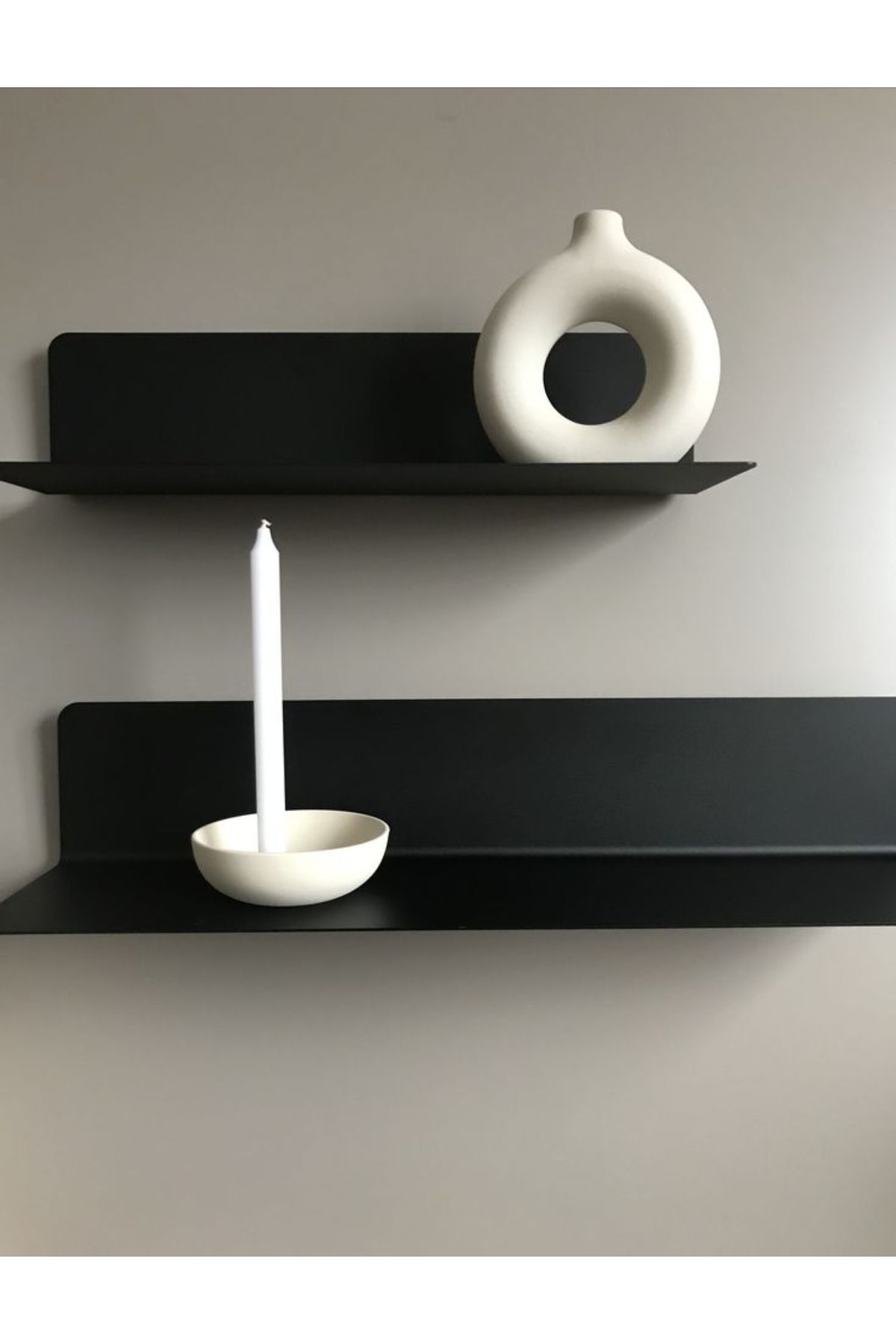 evdekorist 2'li Metal Duvar Rafı 30-50cm