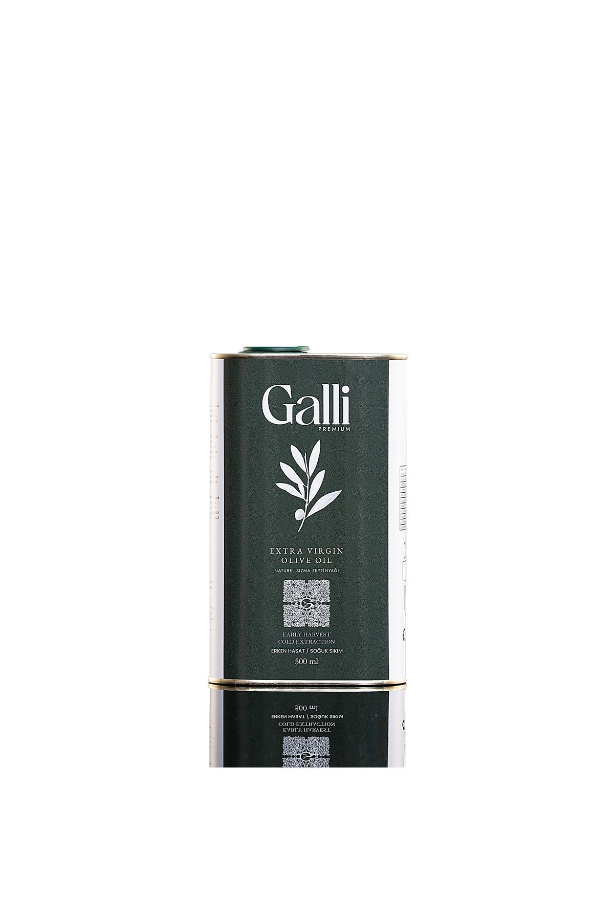 GALLİ Galli Premium Soğuk Sıkım Natürel Sızma Zeytinyağı 500 ml - Erken Hasat