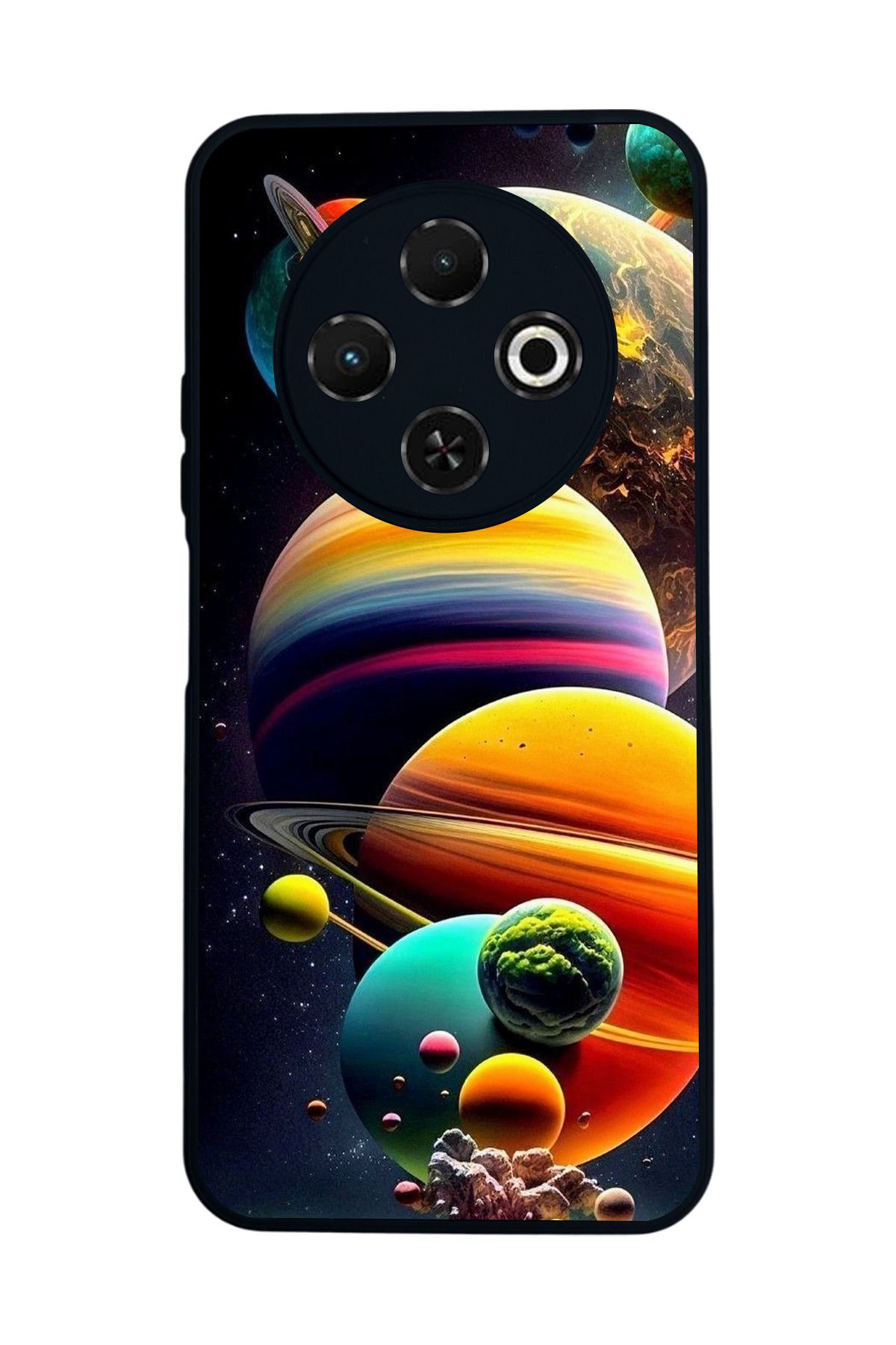 TECNO Spark 30C Mat Uyumlu Siyah Kılıf – Yumuşak Silikon, Koruyucu, Şok Emici Kapak