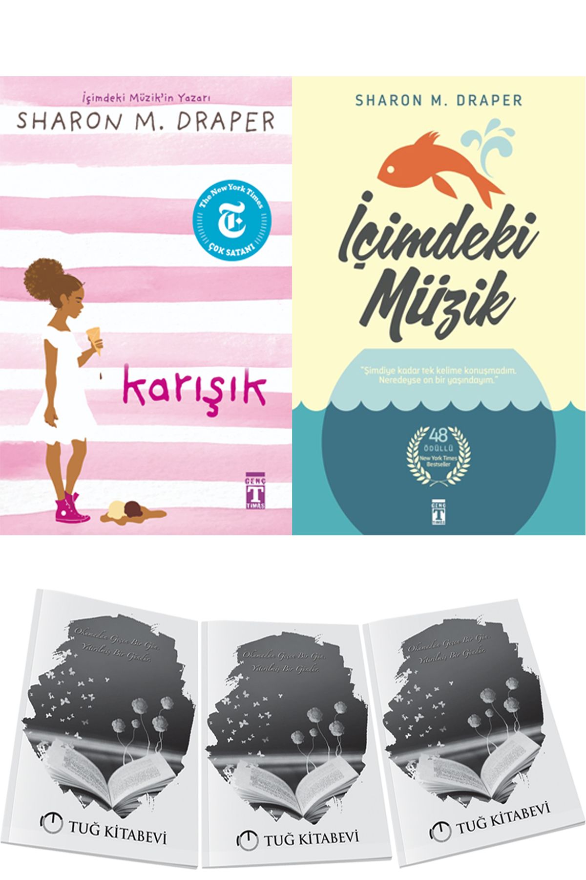 Genç Timaş Karışık ve İçimdeki Müzik 2li Set Sharon M. Draper + Hediyeli